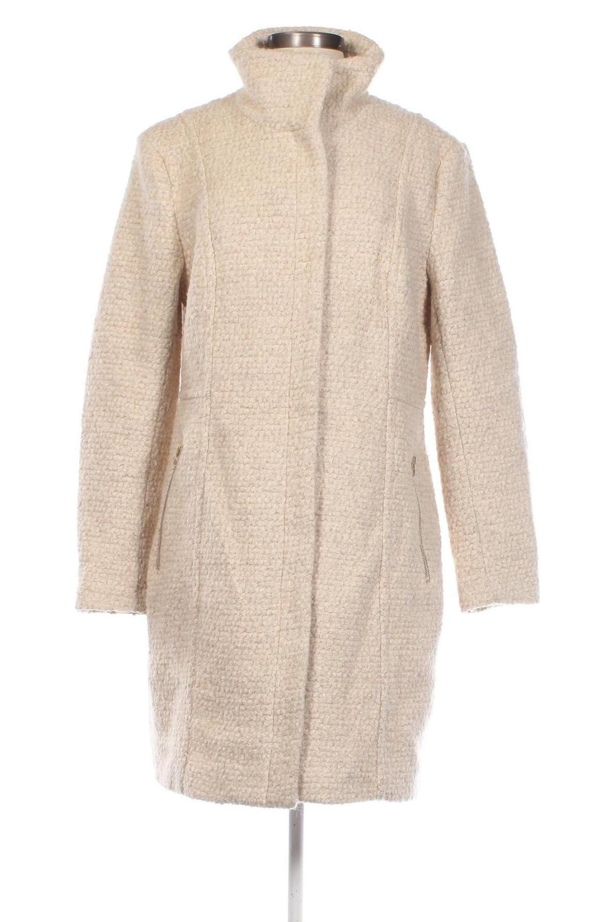 Дамско палто H&M, Размер XL, Цвят Бежов, Цена 69,55 лв.