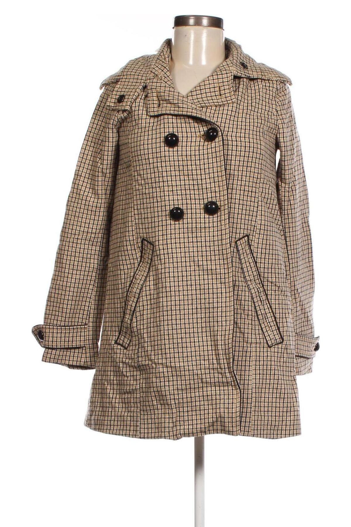 Дамско палто H&M Divided, Размер S, Цвят Многоцветен, Цена 69,55 лв.