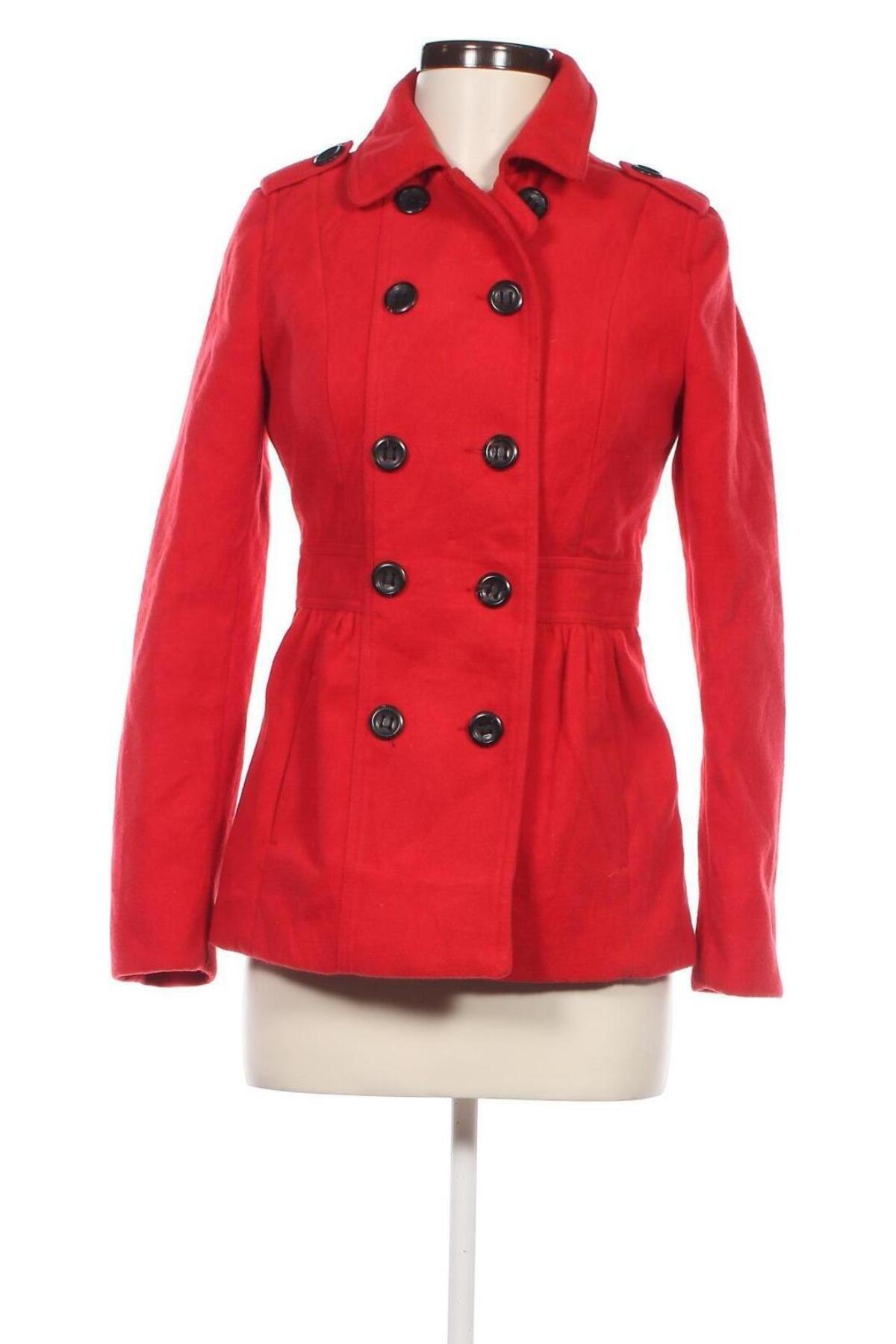 Γυναικείο παλτό H&M Divided, Μέγεθος S, Χρώμα Κόκκινο, Τιμή 33,29 €