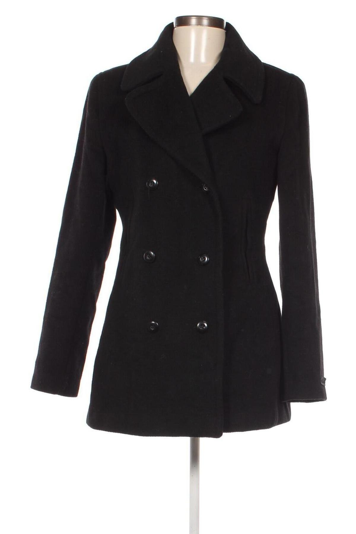 Γυναικείο παλτό H&M L.O.G.G., Μέγεθος XS, Χρώμα Μαύρο, Τιμή 43,02 €