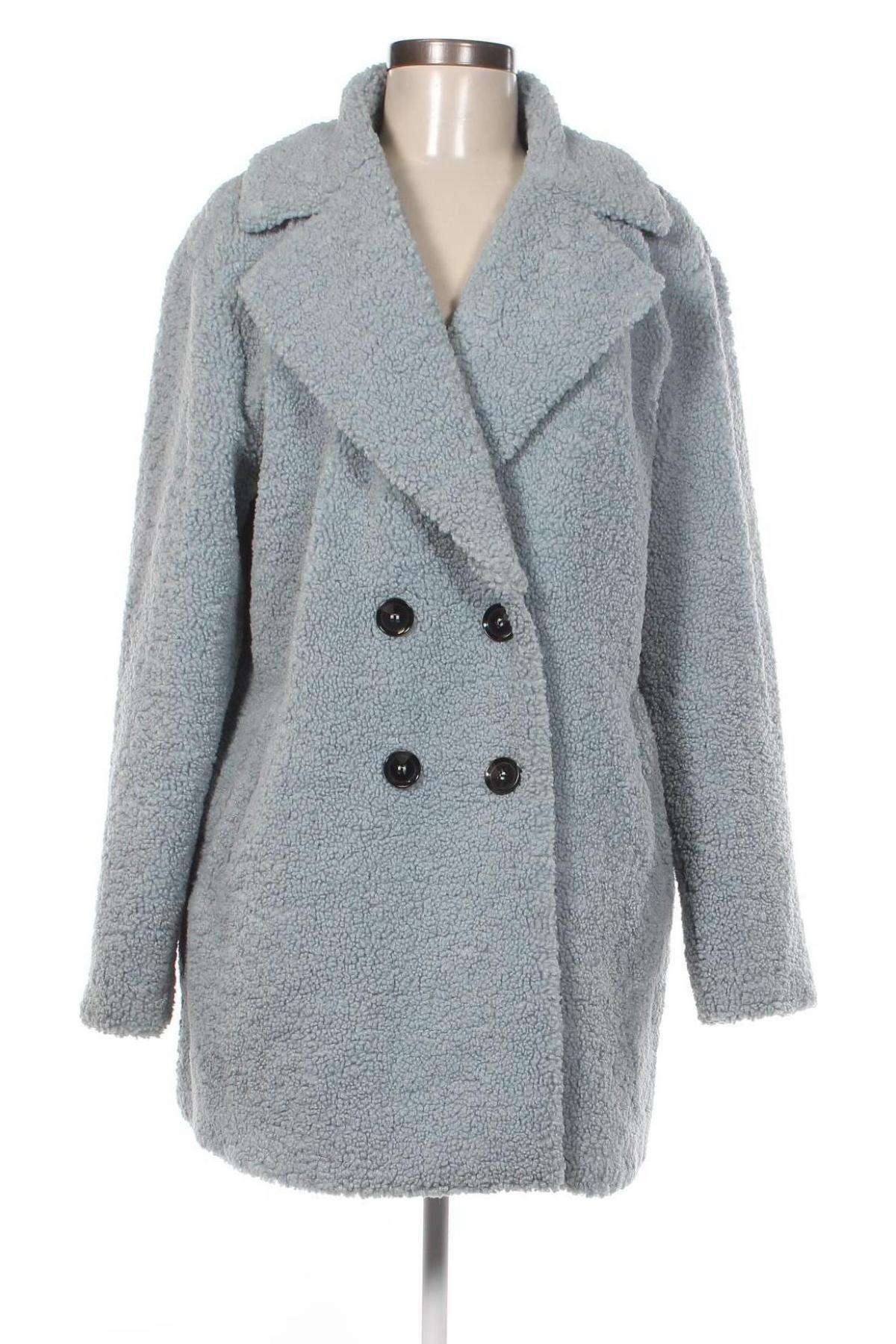 Дамско палто H&M L.O.G.G., Размер M, Цвят Син, Цена 69,55 лв.
