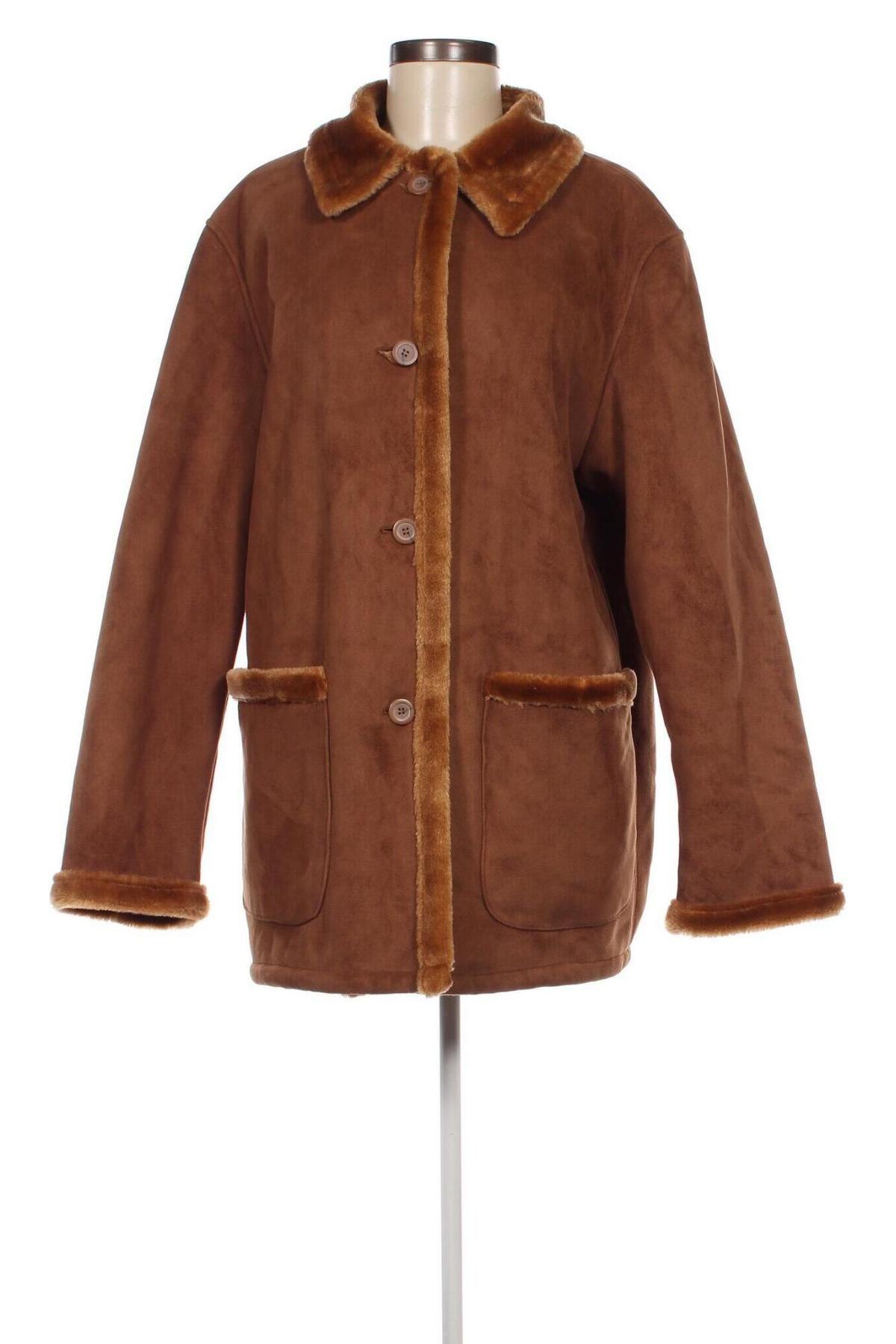 Дамско палто In Linea, Размер XL, Цвят Кафяв, Цена 41,60 лв.