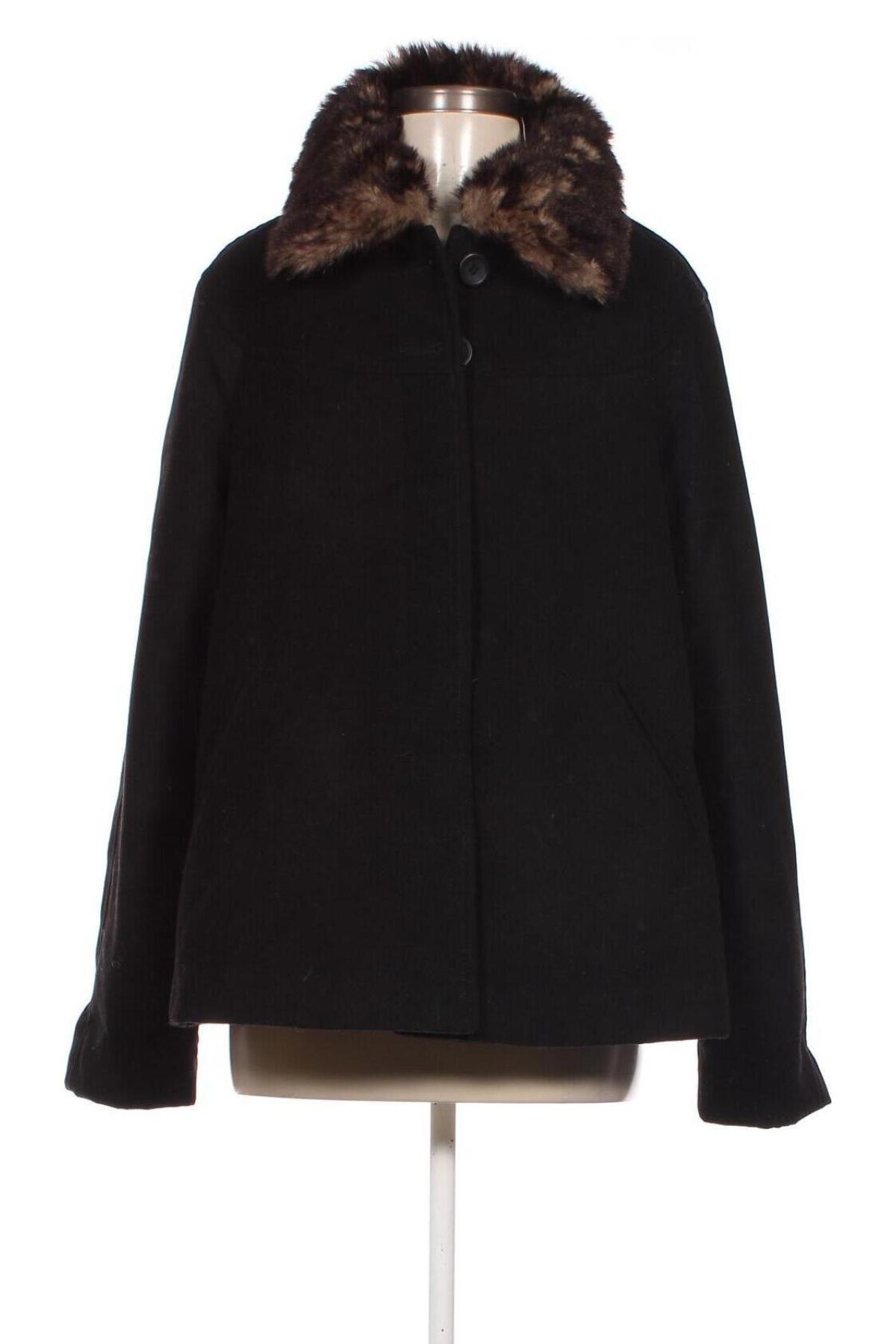 Дамско палто Lindex, Размер L, Цвят Черен, Цена 58,85 лв.