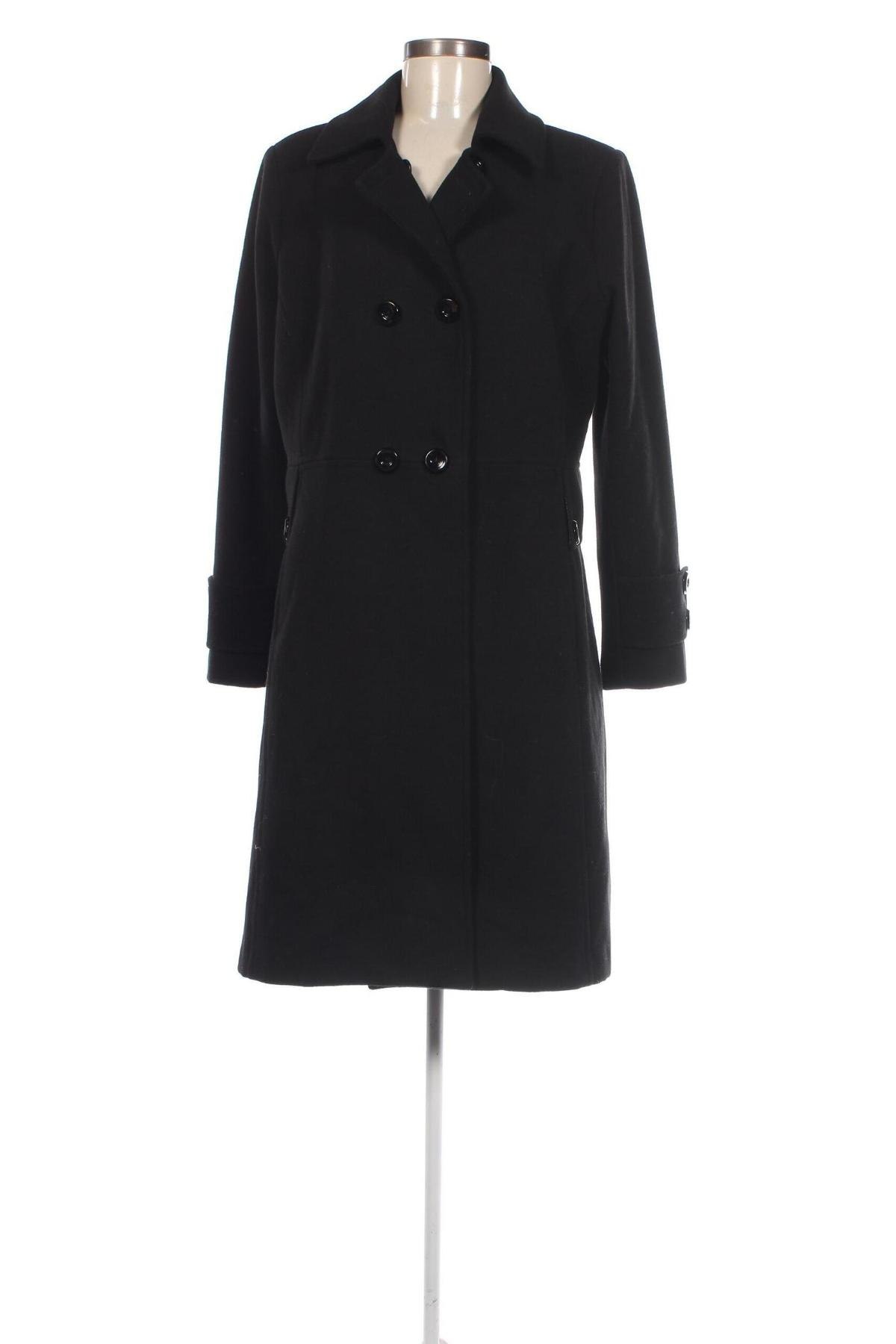 Γυναικείο παλτό L'officina Della Moda, Μέγεθος L, Χρώμα Μαύρο, Τιμή 16,11 €