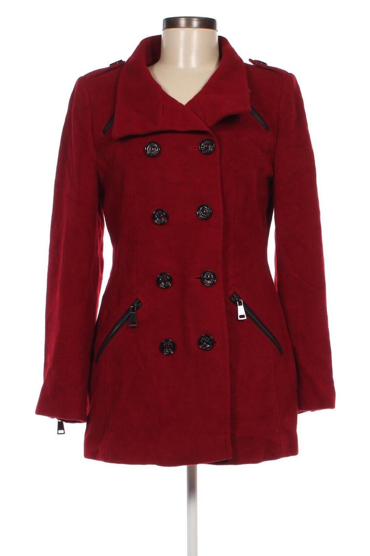 Дамско палто Madeleine, Размер M, Цвят Червен, Цена 59,80 лв.