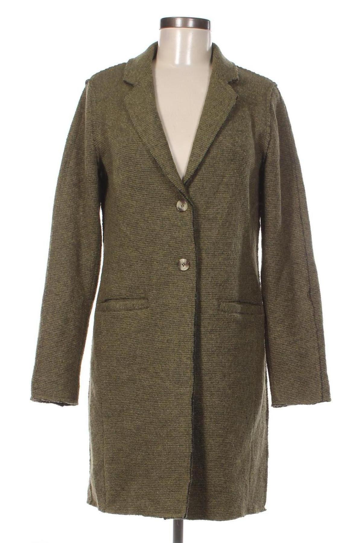 Дамско палто ONLY, Размер S, Цвят Зелен, Цена 35,75 лв.