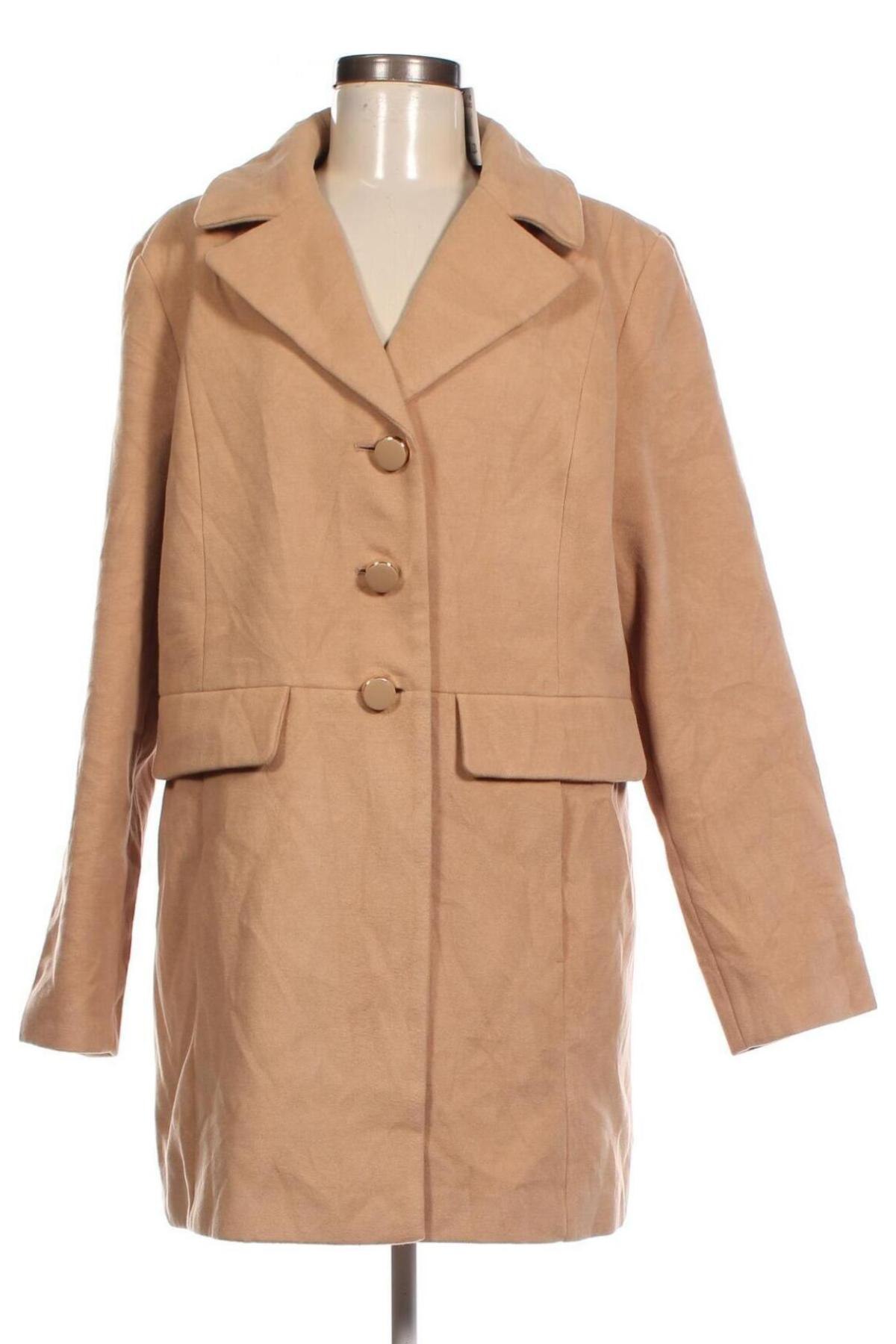 Дамско палто Susan Graver, Размер L, Цвят Бежов, Цена 69,55 лв.