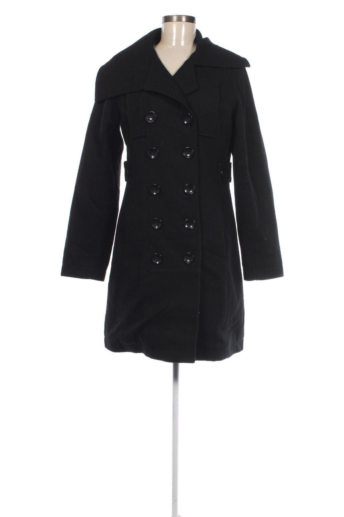 Дамско палто Tom Tailor, Размер L, Цвят Черен, Цена 44,64 лв.