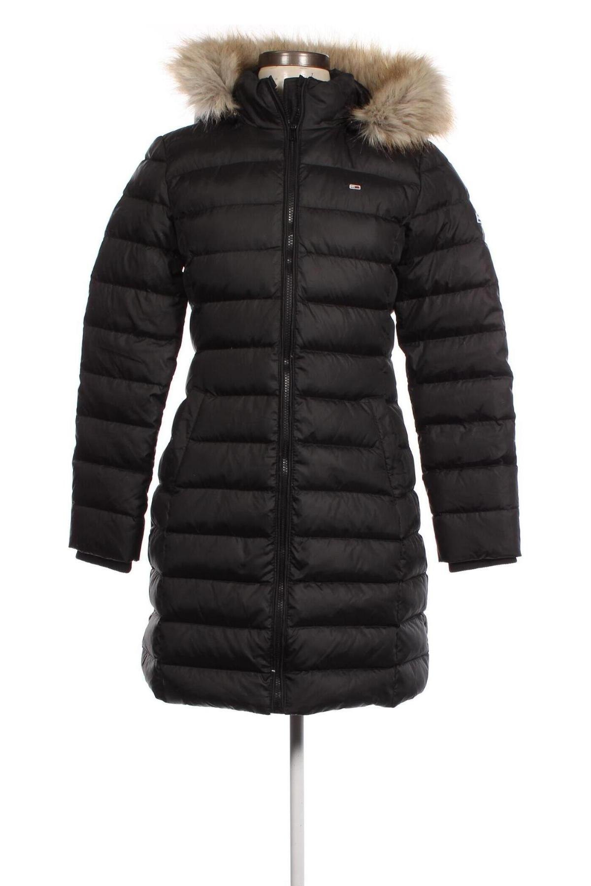 Дамско палто Tommy Hilfiger, Размер M, Цвят Черен, Цена 382,90 лв.
