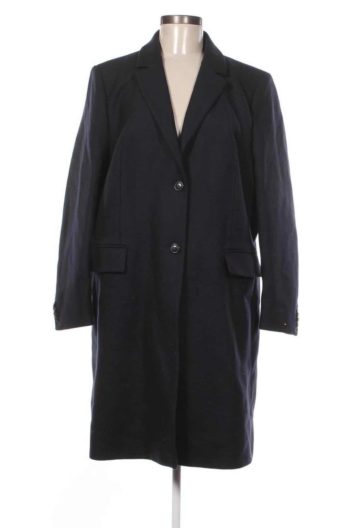 Γυναικείο παλτό Tommy Hilfiger, Μέγεθος XL, Χρώμα Μπλέ, Τιμή 74,49 €