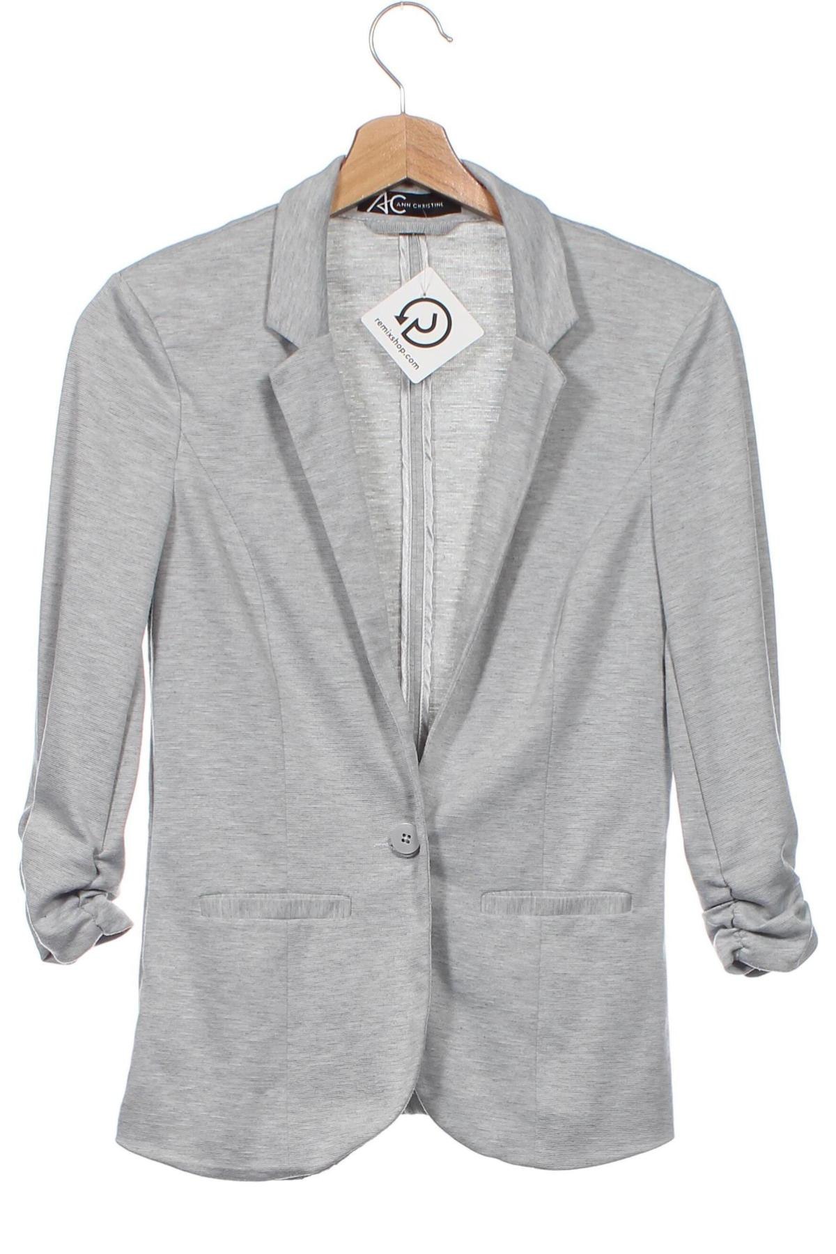 Damen Blazer Ann Christine, Größe XS, Farbe Grau, Preis 14,99 €