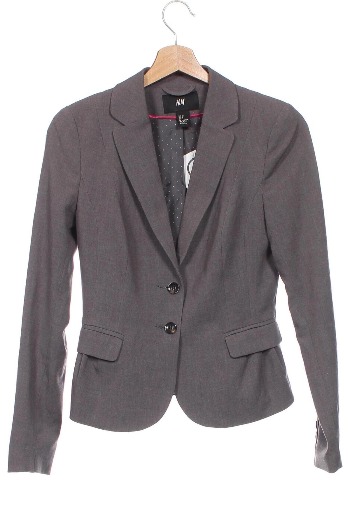 Damen Blazer H&M, Größe XS, Farbe Grau, Preis € 4,99