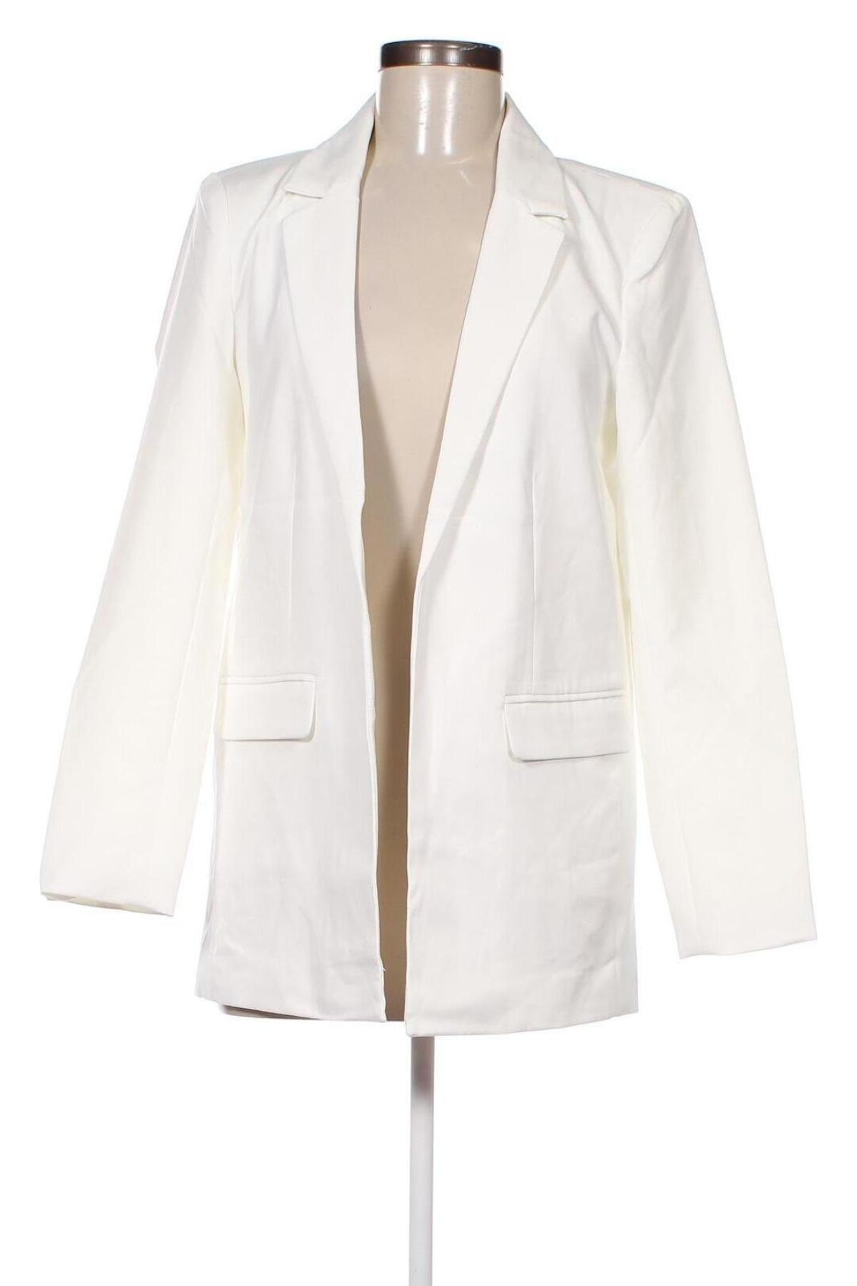 Γυναικείο σακάκι Pieces, Μέγεθος M, Χρώμα Λευκό, Τιμή 23,97 €