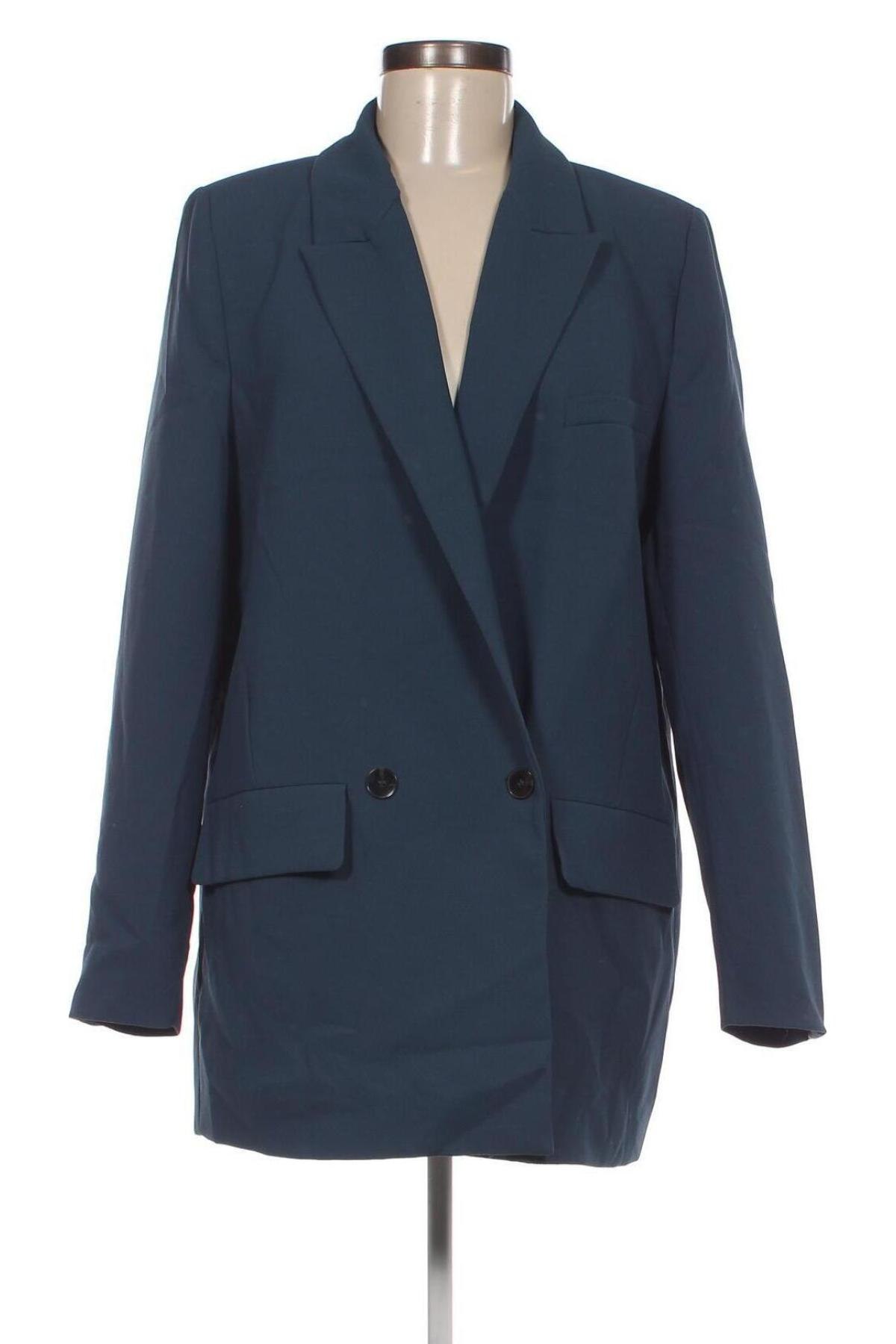 Γυναικείο σακάκι Zara, Μέγεθος L, Χρώμα Μπλέ, Τιμή 36,74 €