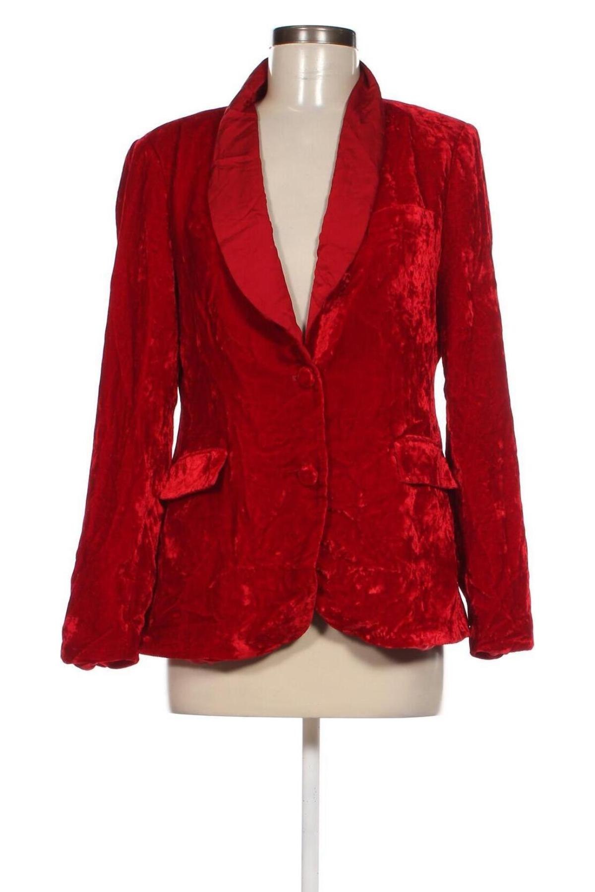 Дамско сако Zara, Размер L, Цвят Червен, Цена 26,40 лв.