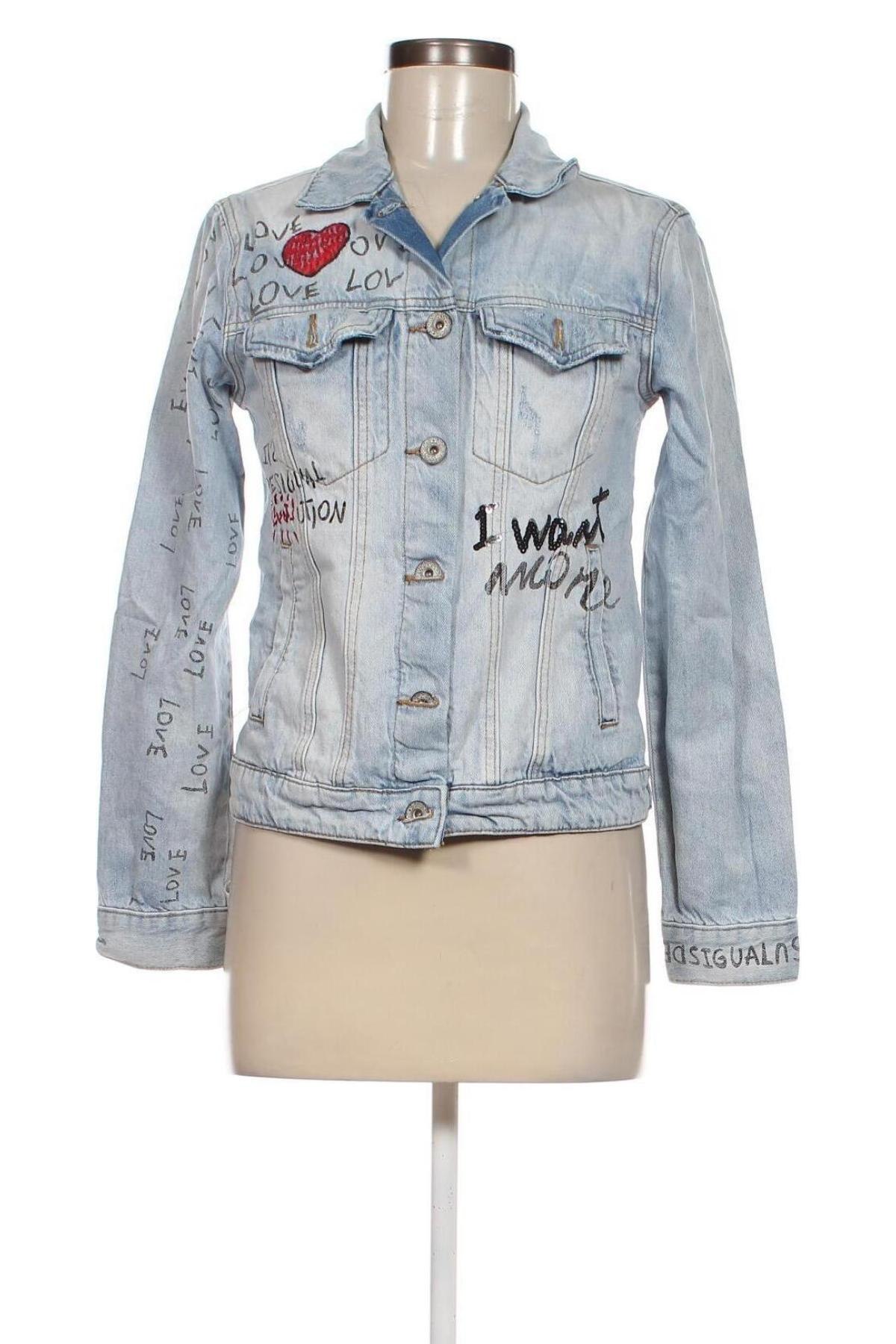 Damenjacke Desigual, Größe XS, Farbe Blau, Preis € 61,93