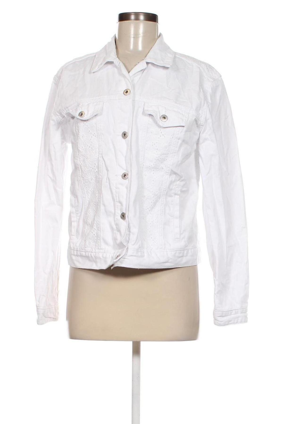 Γυναικείο μπουφάν Justfab, Μέγεθος M, Χρώμα Λευκό, Τιμή 11,99 €