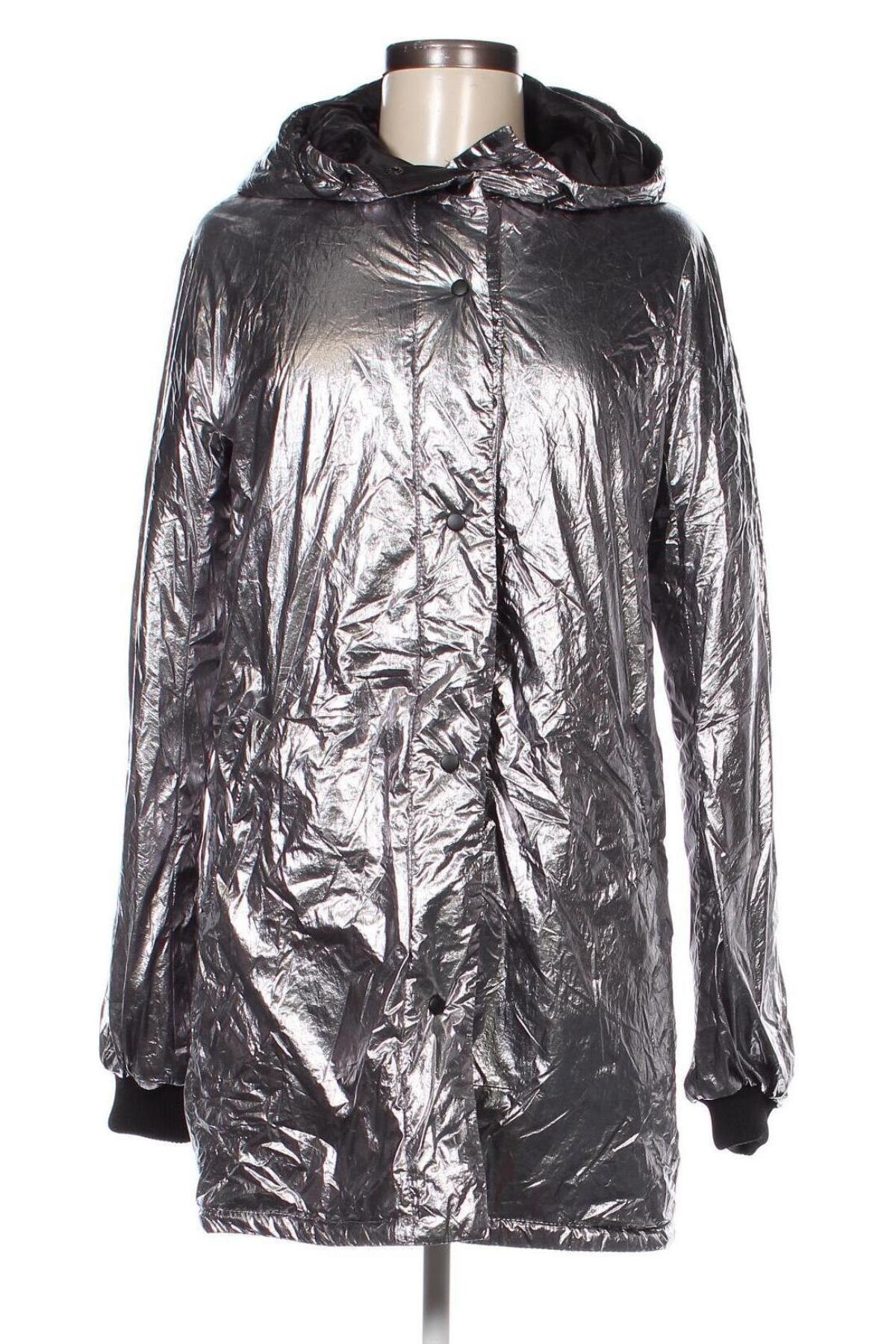 Geacă de femei Zara Trafaluc, Mărime XS, Culoare Argintiu, Preț 105,79 Lei