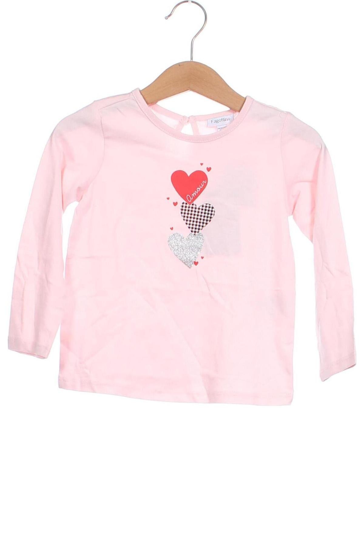 Παιδική μπλούζα Fagottino By Oviesse, Μέγεθος 18-24m/ 86-98 εκ., Χρώμα Ρόζ , Τιμή 5,66 €