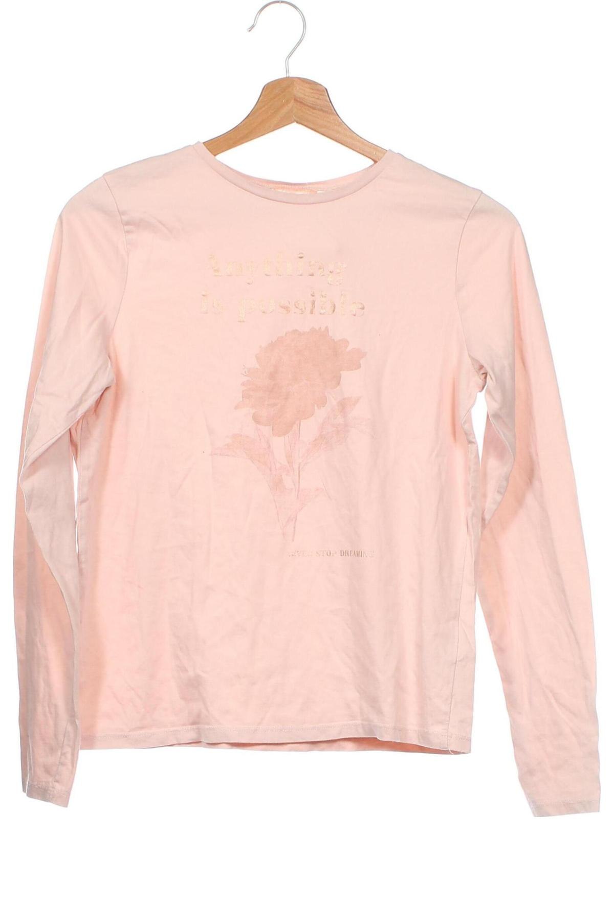 Dziecięca bluzka H&M, Rozmiar 14-15y/ 168-170 cm, Kolor Różowy, Cena 34,48 zł