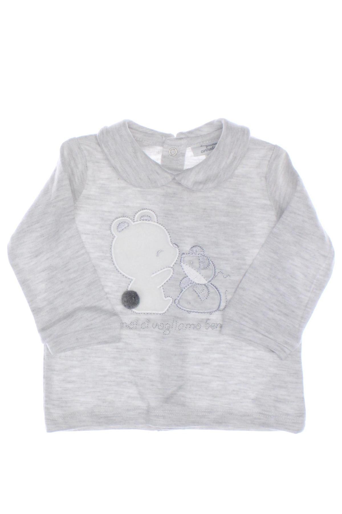 Kinder Shirt Oviesse, Größe 1-2m/ 50-56 cm, Farbe Grau, Preis € 4,99