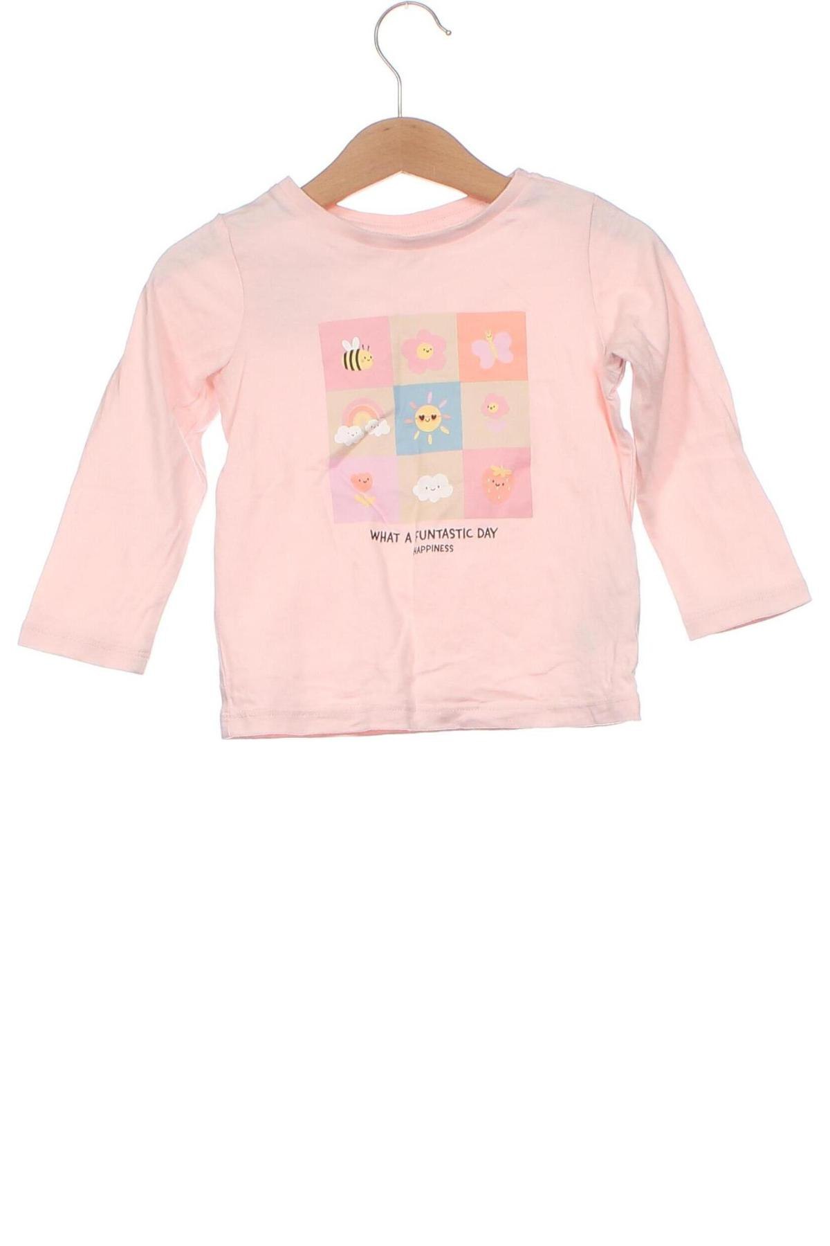 Kinder Shirt Sinsay, Größe 12-18m/ 80-86 cm, Farbe Rosa, Preis 6,02 €