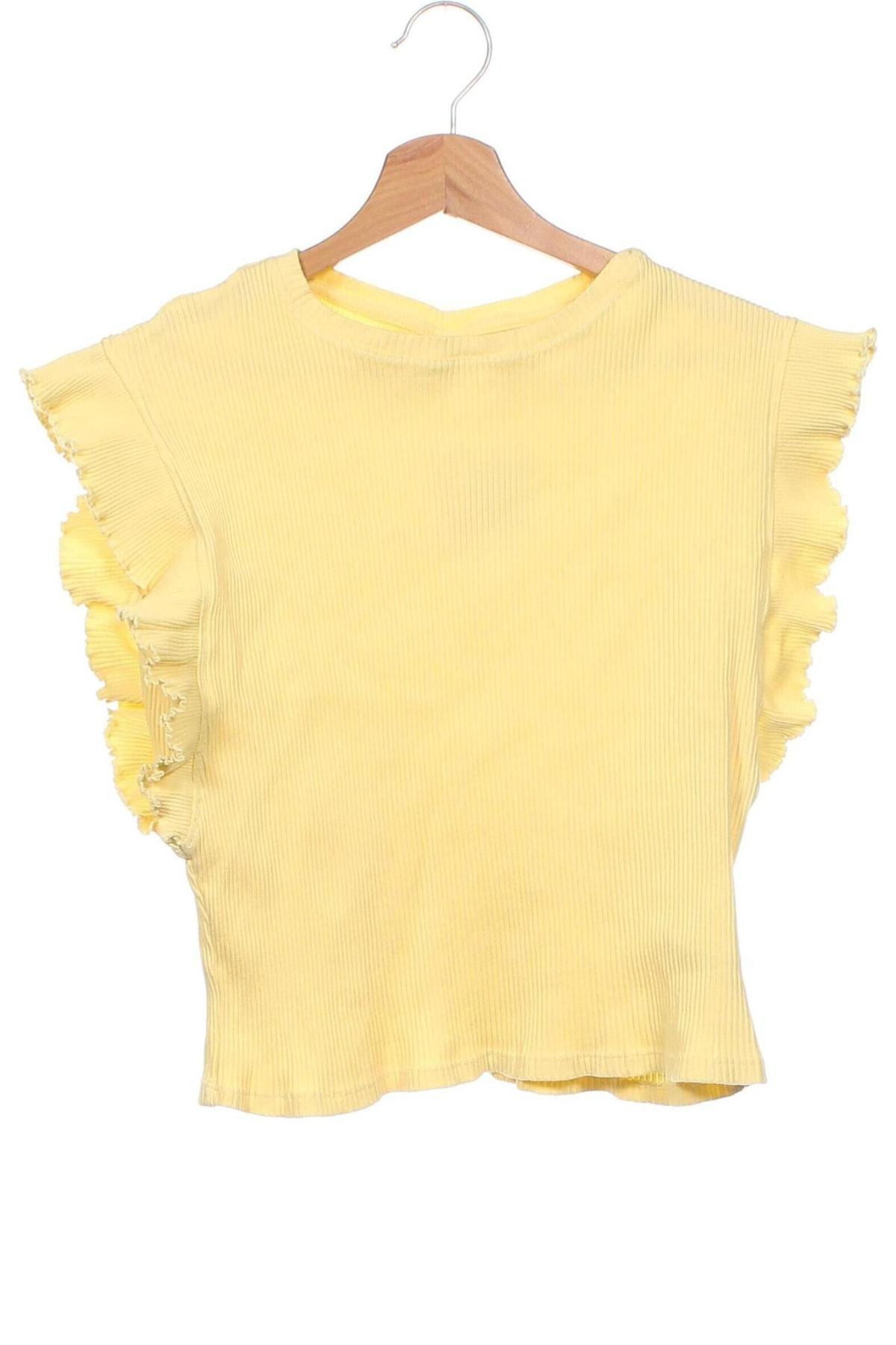 Детска блуза Zara, Размер 13-14y/ 164-168 см, Цвят Жълт, Цена 14,00 лв.