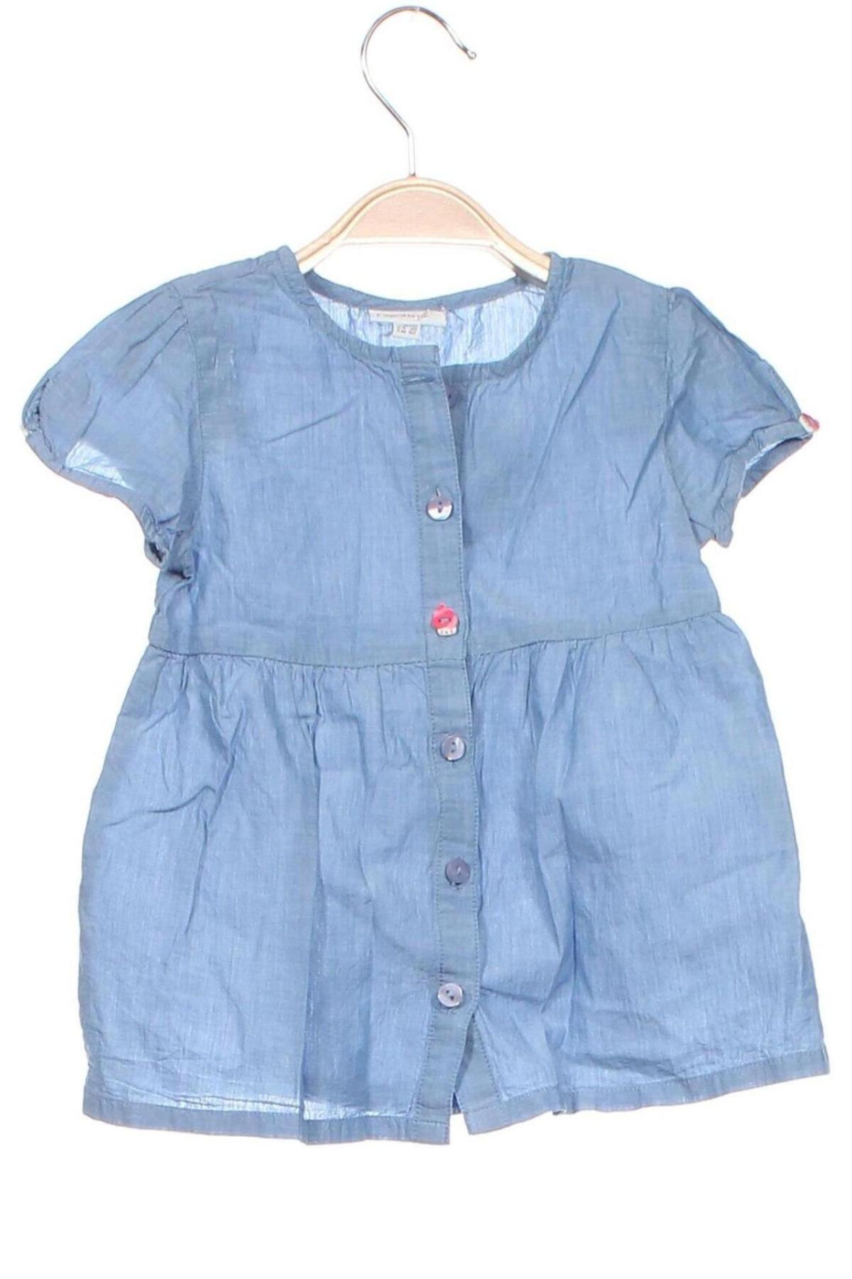 Dziecięca sukienka Fagottino By Oviesse, Rozmiar 18-24m/ 86-98 cm, Kolor Niebieski, Cena 34,55 zł