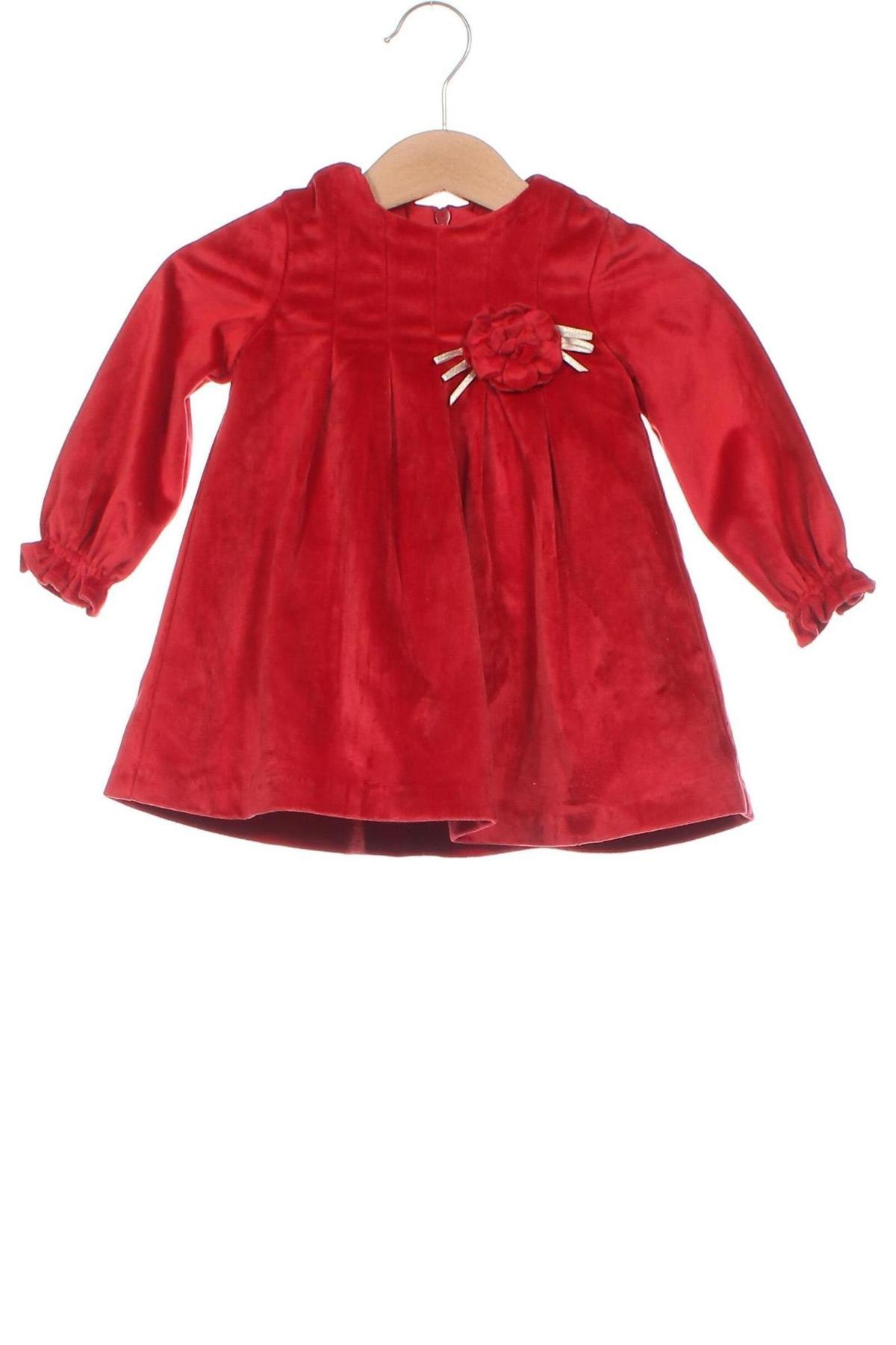 Детска рокля Mayoral, Размер 9-12m/ 74-80 см, Цвят Червен, Цена 23,69 лв.