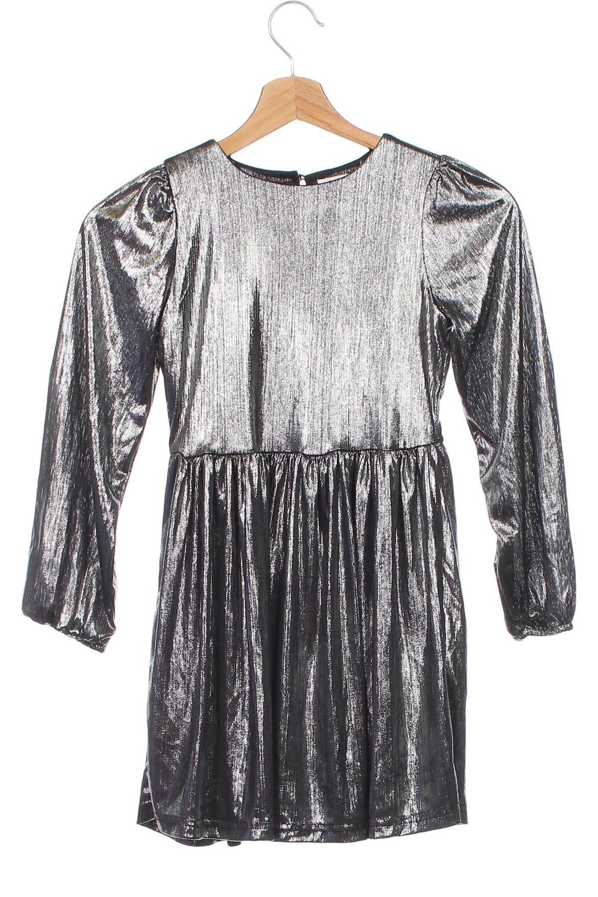 Rochie pentru copii Sinsay, Mărime 7-8y/ 128-134 cm, Culoare Argintiu, Preț 34,79 Lei