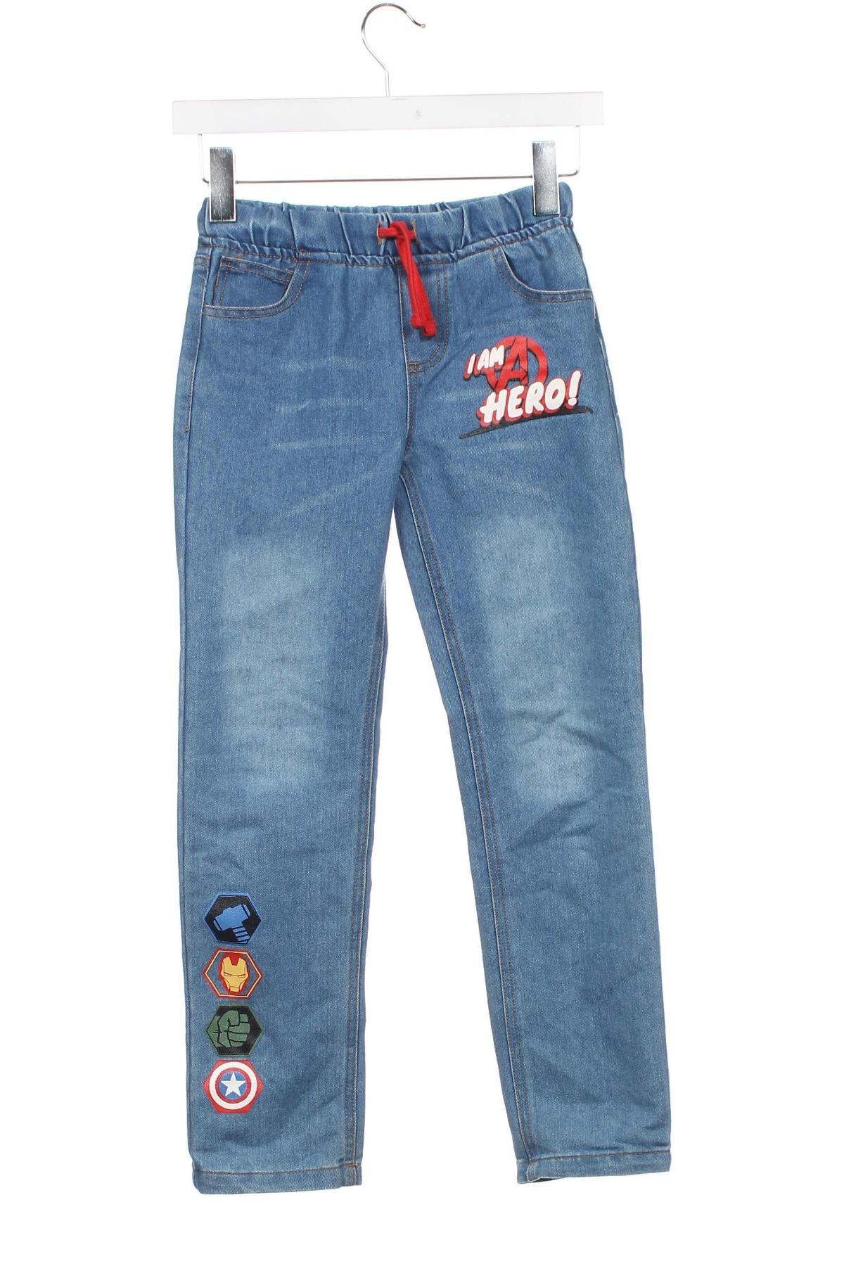 Kinderjeans Marvel, Größe 7-8y/ 128-134 cm, Farbe Blau, Preis € 13,16