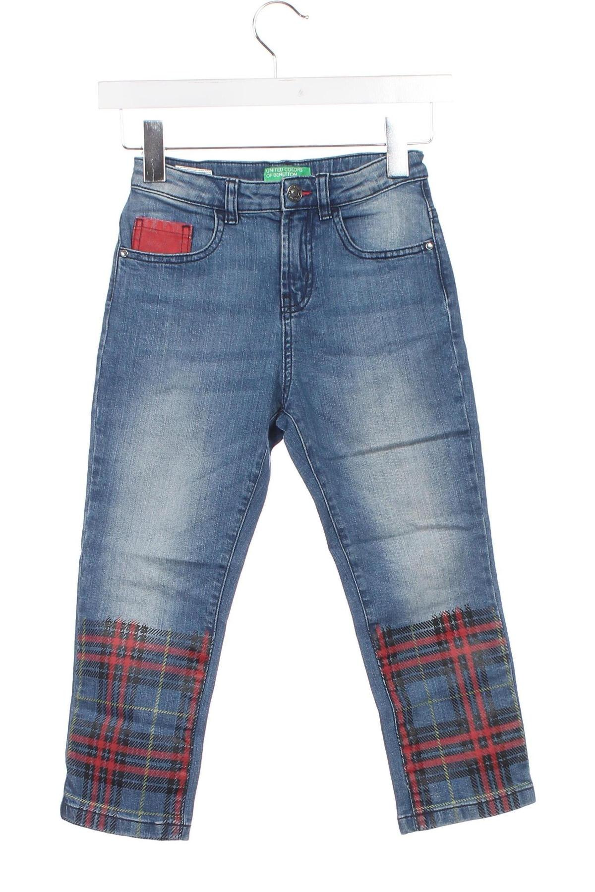 Dziecięce jeansy United Colors Of Benetton, Rozmiar 6-7y/ 122-128 cm, Kolor Niebieski, Cena 41,79 zł