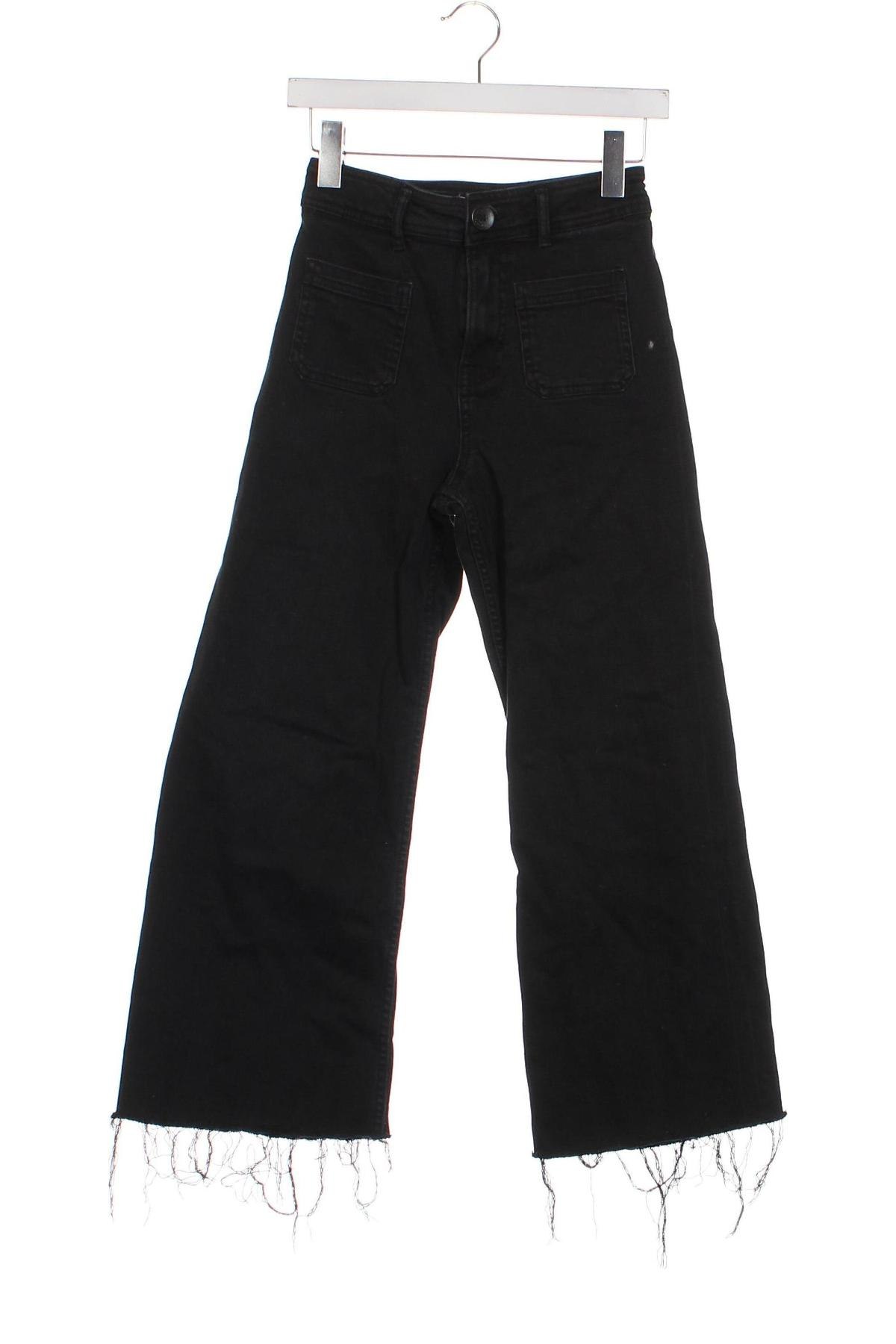 Детски дънки Zara, Размер 12-13y/ 158-164 см, Цвят Черен, Цена 7,20 лв.