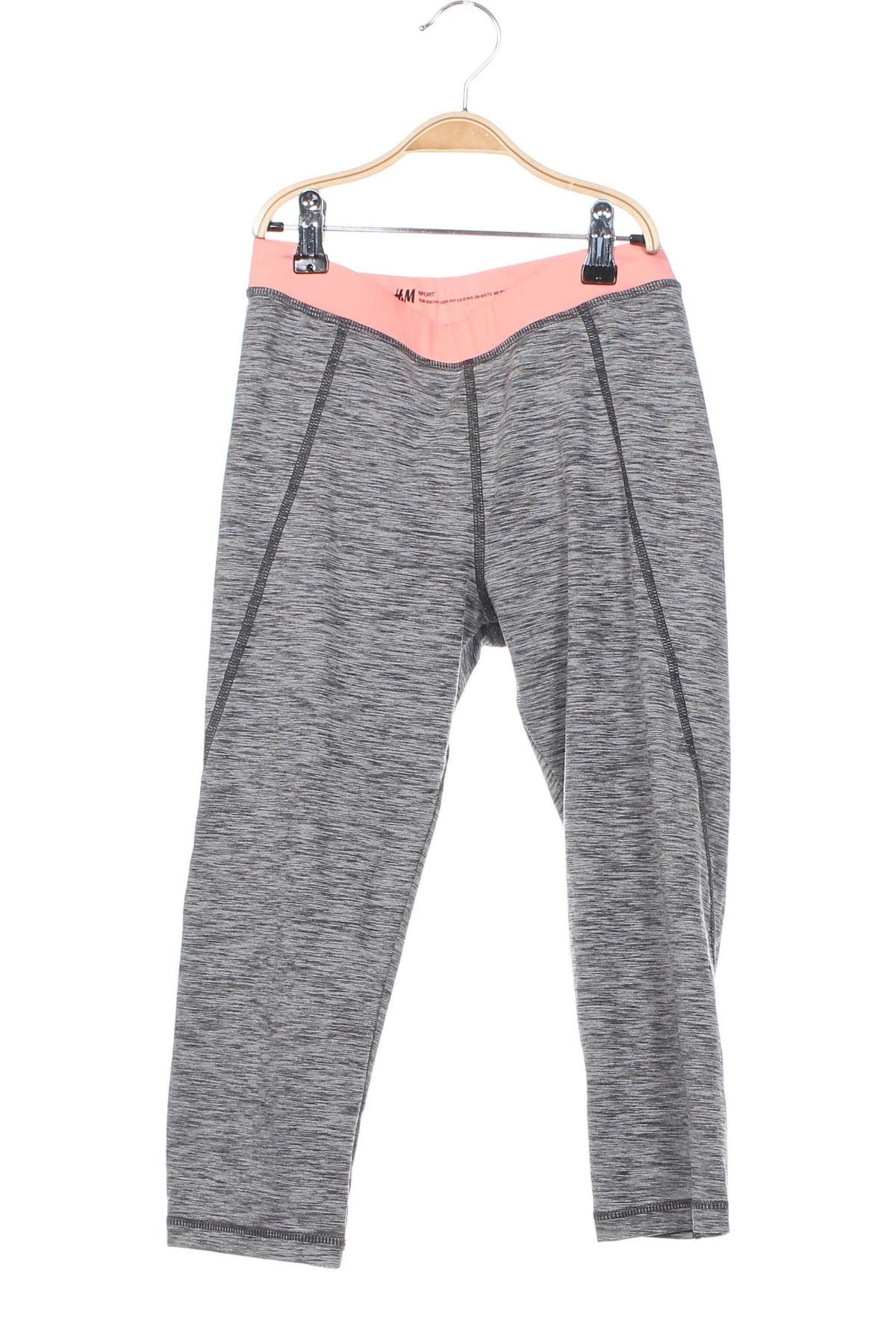 Dziecięce legginsy H&M Sport, Rozmiar 12-13y/ 158-164 cm, Kolor Szary, Cena 20,73 zł