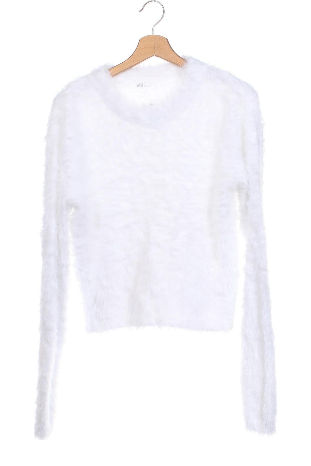 Dziecięcy sweter H&M, Rozmiar 15-18y/ 170-176 cm, Kolor Biały, Cena 27,19 zł