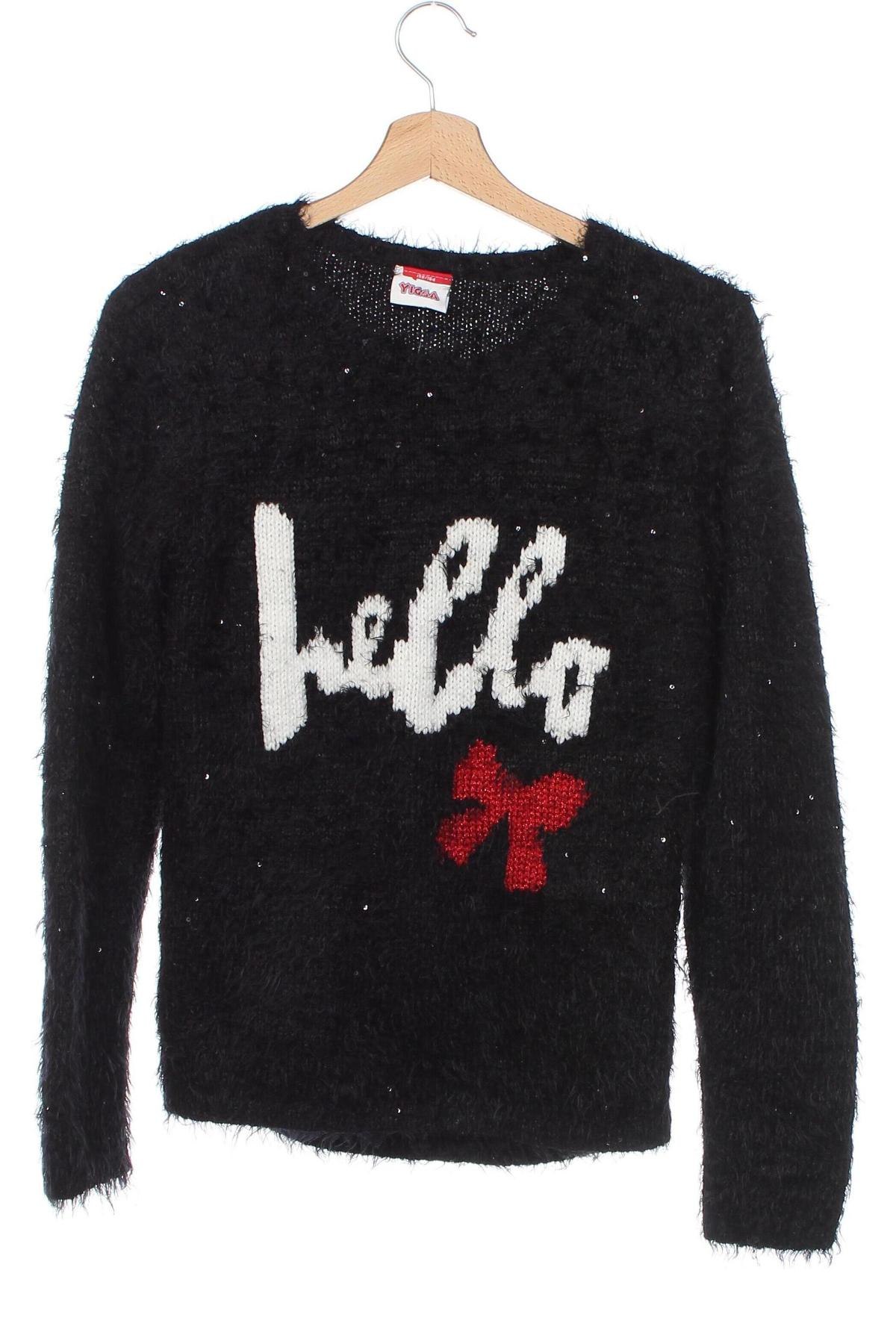 Детски пуловер Yigga, Размер 12-13y/ 158-164 см, Цвят Черен, Цена 9,52 лв.