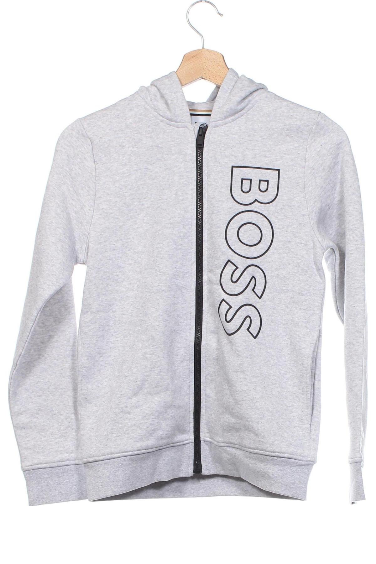 Kinder Sweatshirts Hugo Boss, Größe 11-12y/ 152-158 cm, Farbe Grau, Preis € 38,66