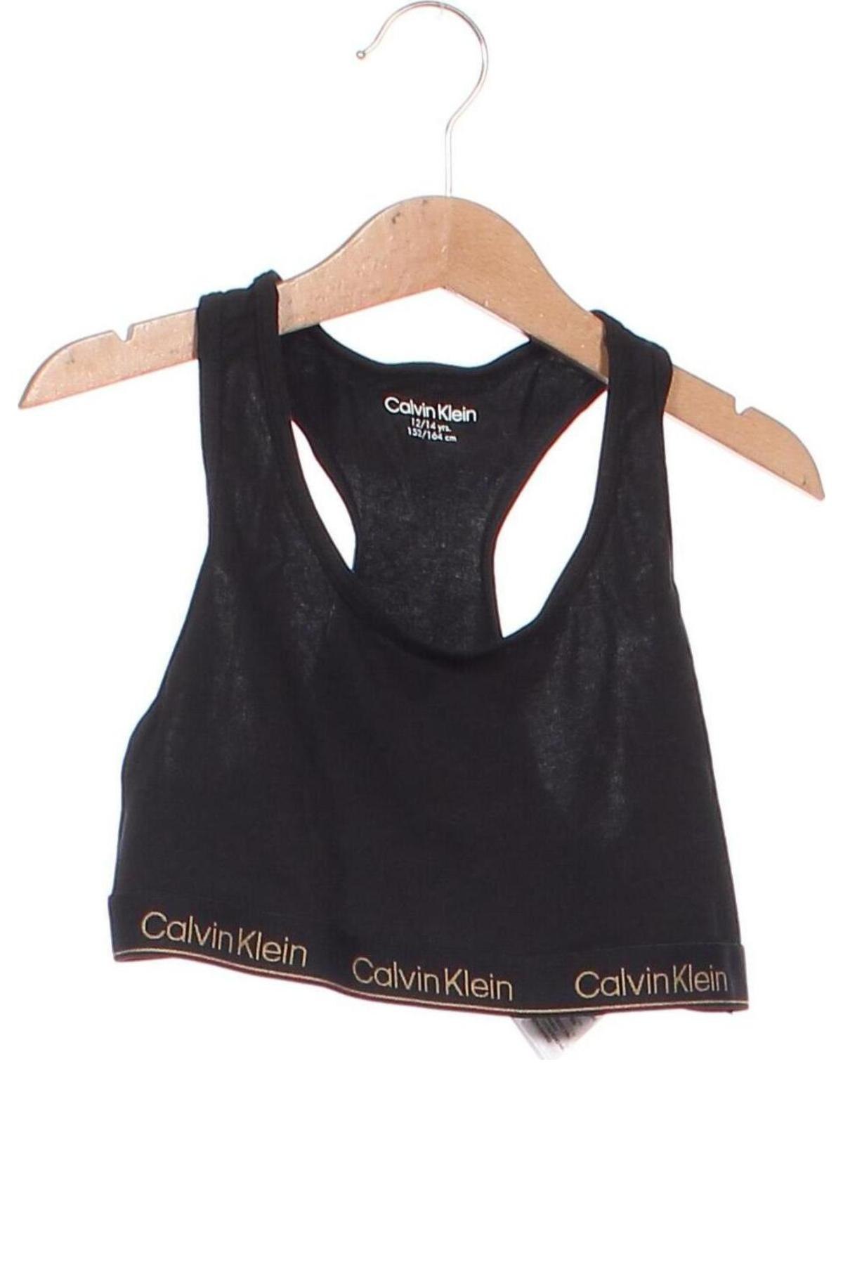 Детско бельо Calvin Klein, Размер 11-12y/ 152-158 см, Цвят Черен, Цена 46,20 лв.