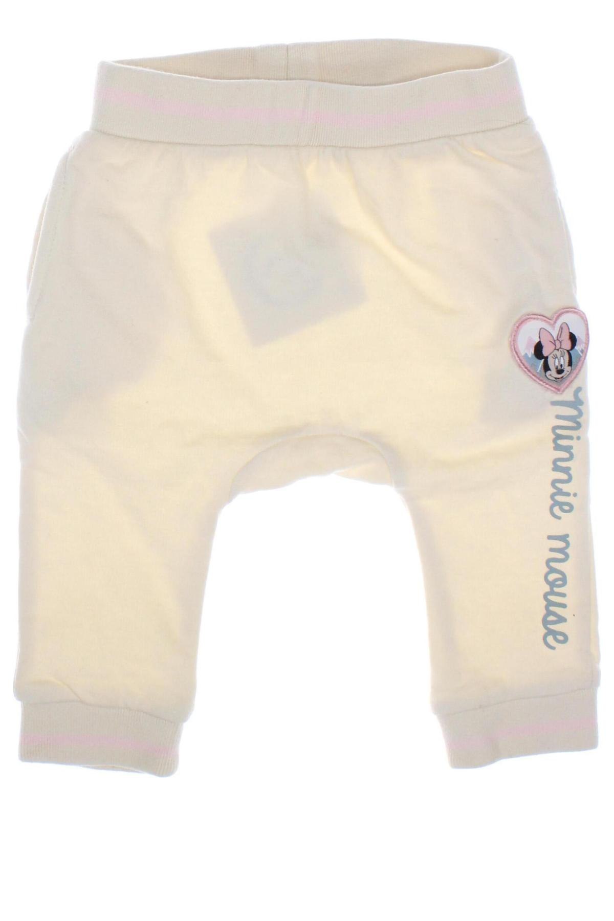 Kinder Sporthose Disney, Größe 3-6m/ 62-68 cm, Farbe Ecru, Preis 4,99 €