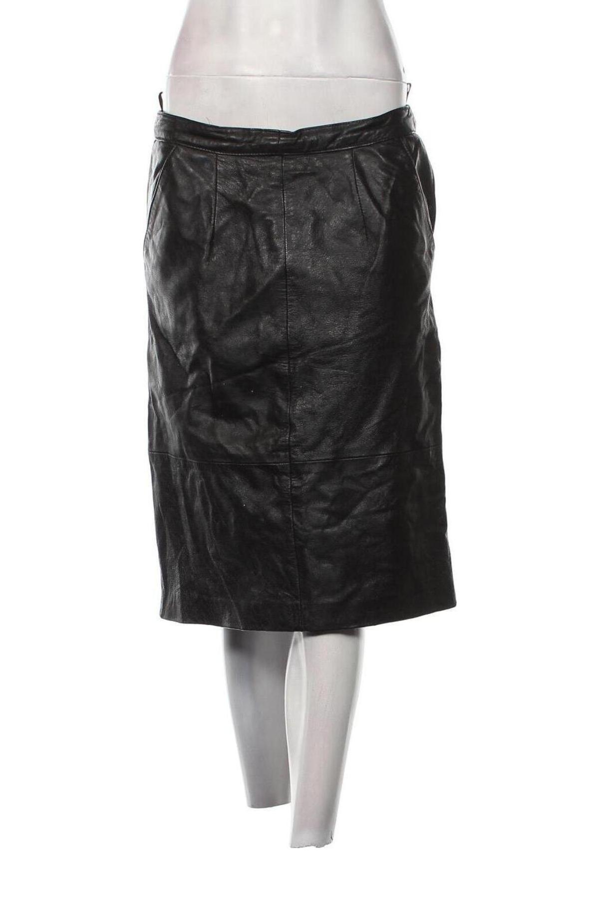 Δερμάτινη φούστα, Μέγεθος M, Χρώμα Μαύρο, Τιμή 16,15 €