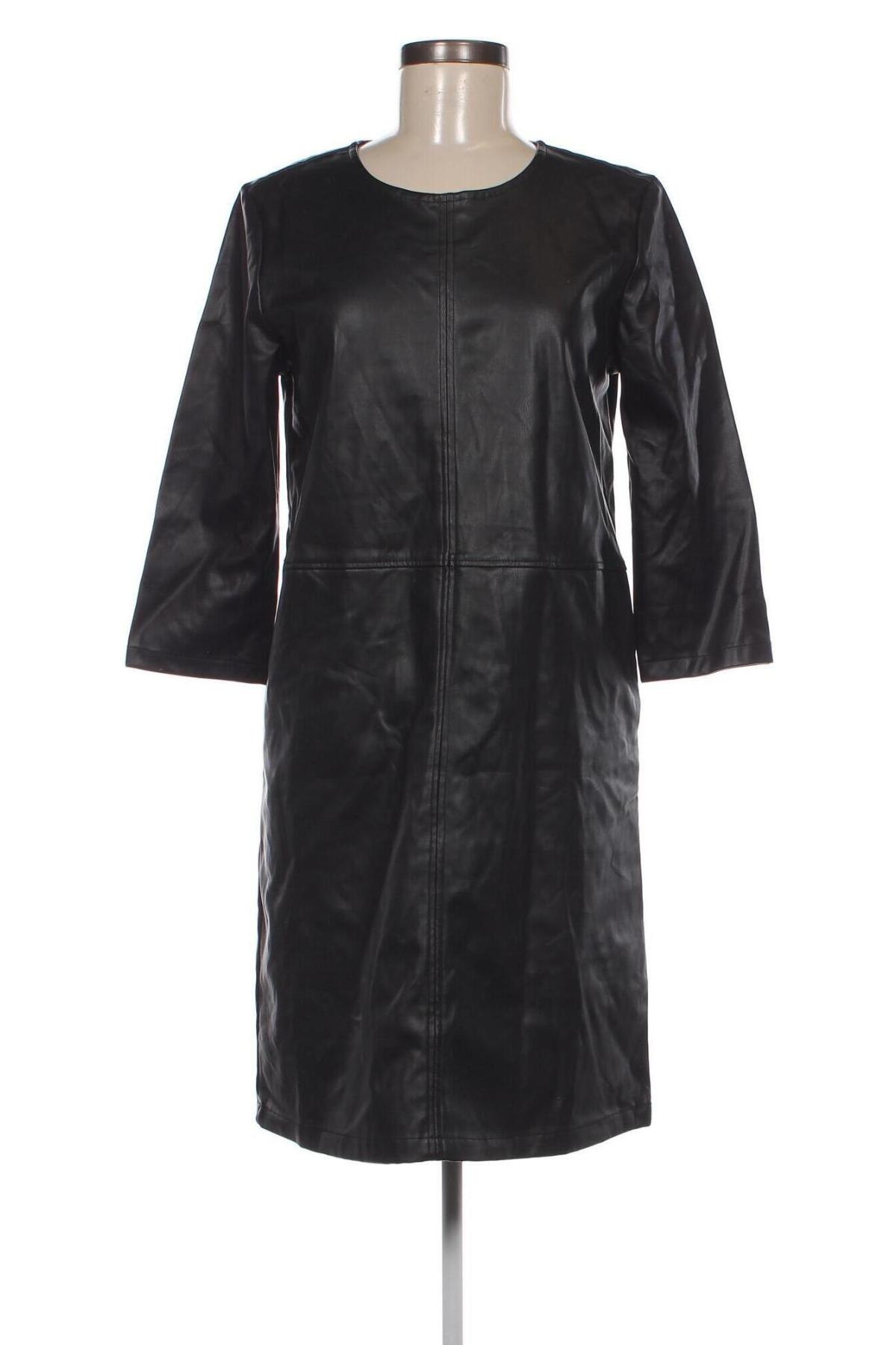 Kožené šaty  Jean Pascale, Velikost M, Barva Černá, Cena  254,00 Kč
