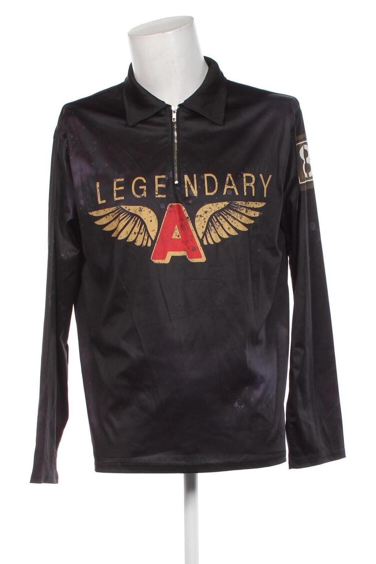 Ανδρική μπλούζα Legendary, Μέγεθος XL, Χρώμα Μαύρο, Τιμή 6,68 €