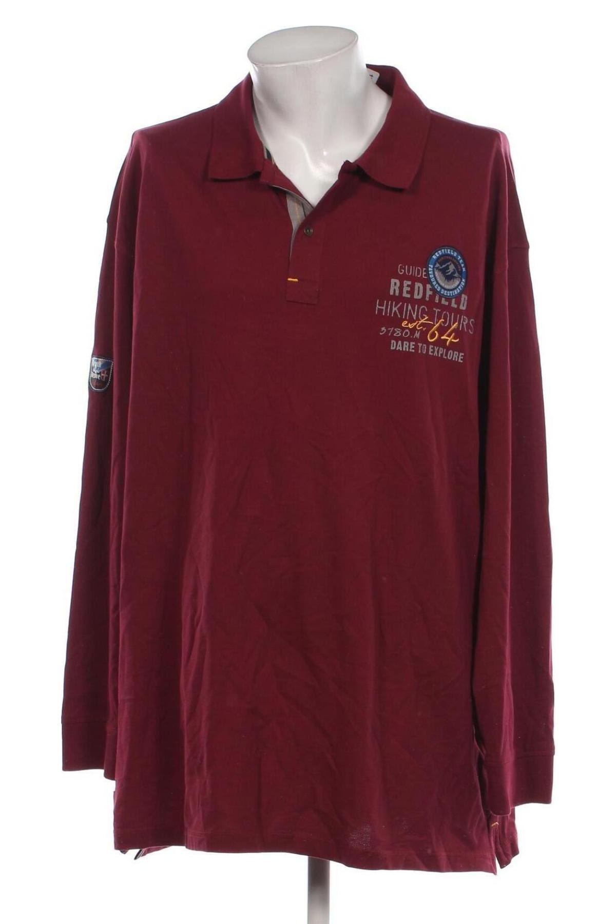 Ανδρική μπλούζα Redfield, Μέγεθος 5XL, Χρώμα Κόκκινο, Τιμή 16,70 €