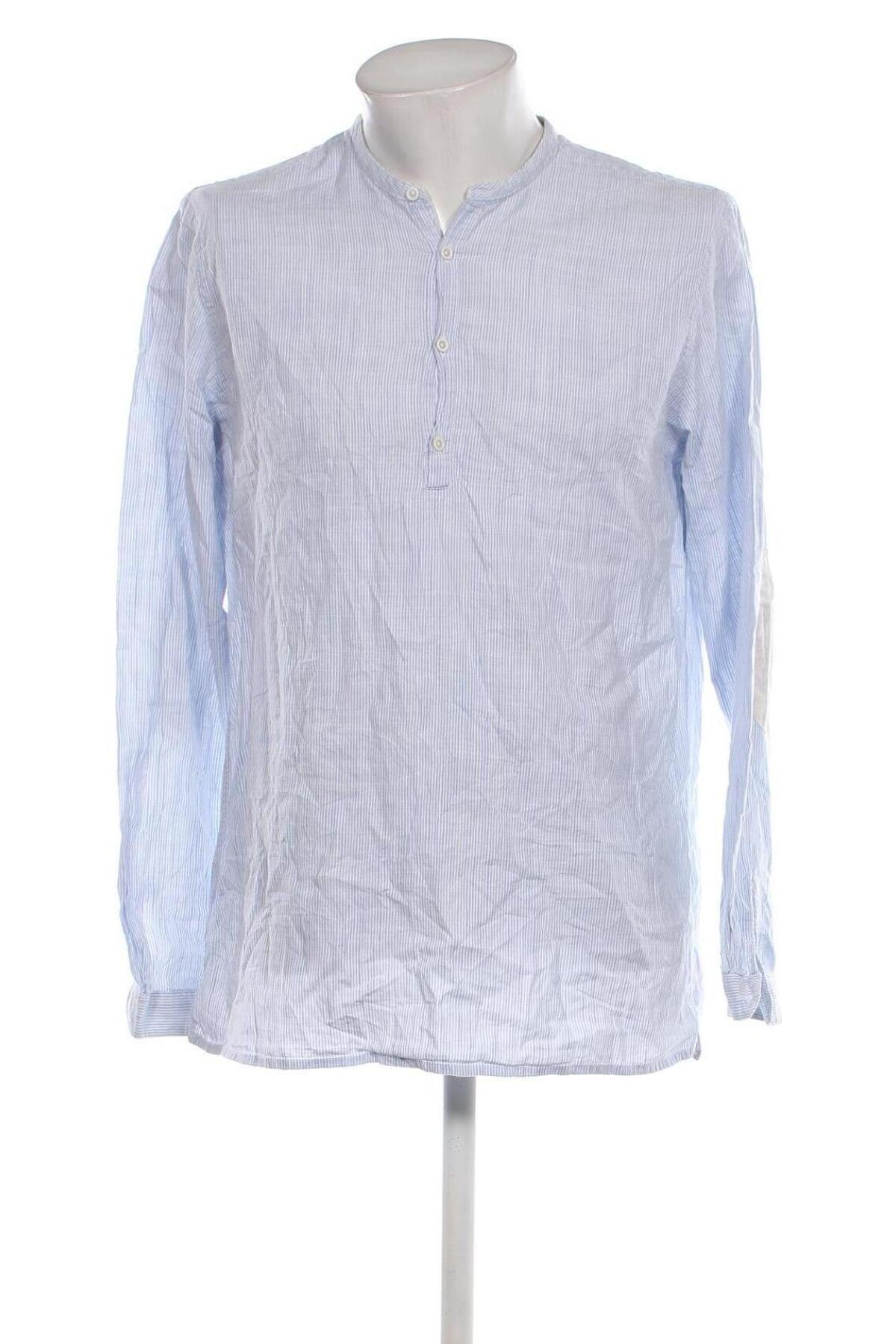 Ανδρική μπλούζα Zara, Μέγεθος L, Χρώμα Μπλέ, Τιμή 12,37 €