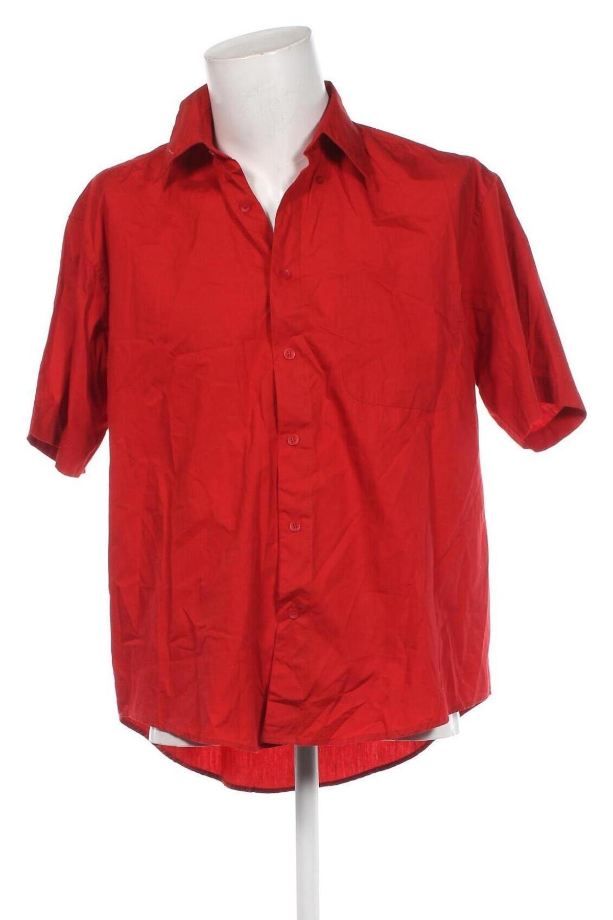Herrenhemd, Größe L, Farbe Rot, Preis 10,49 €