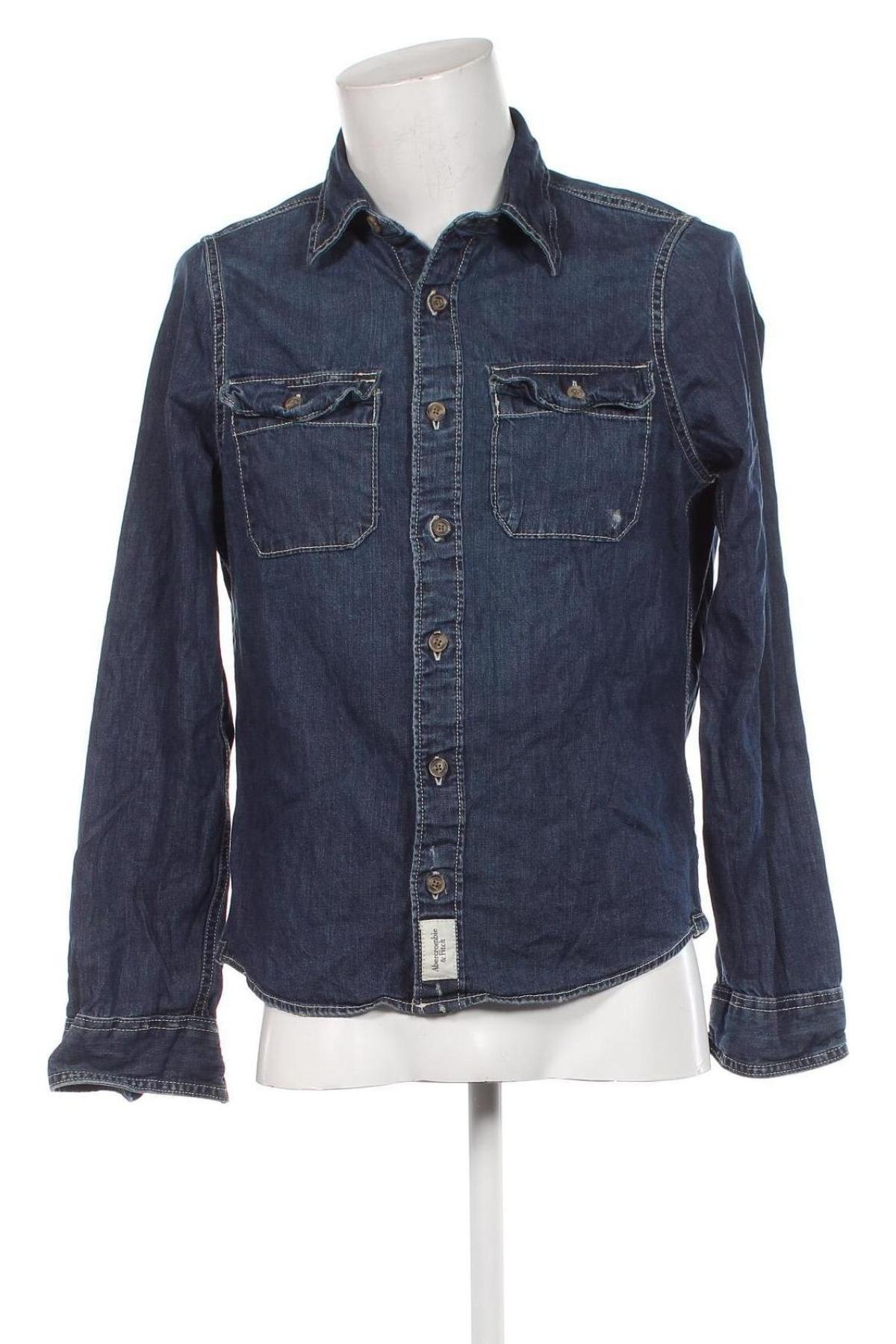 Ανδρικό πουκάμισο Abercrombie & Fitch, Μέγεθος L, Χρώμα Μπλέ, Τιμή 18,71 €