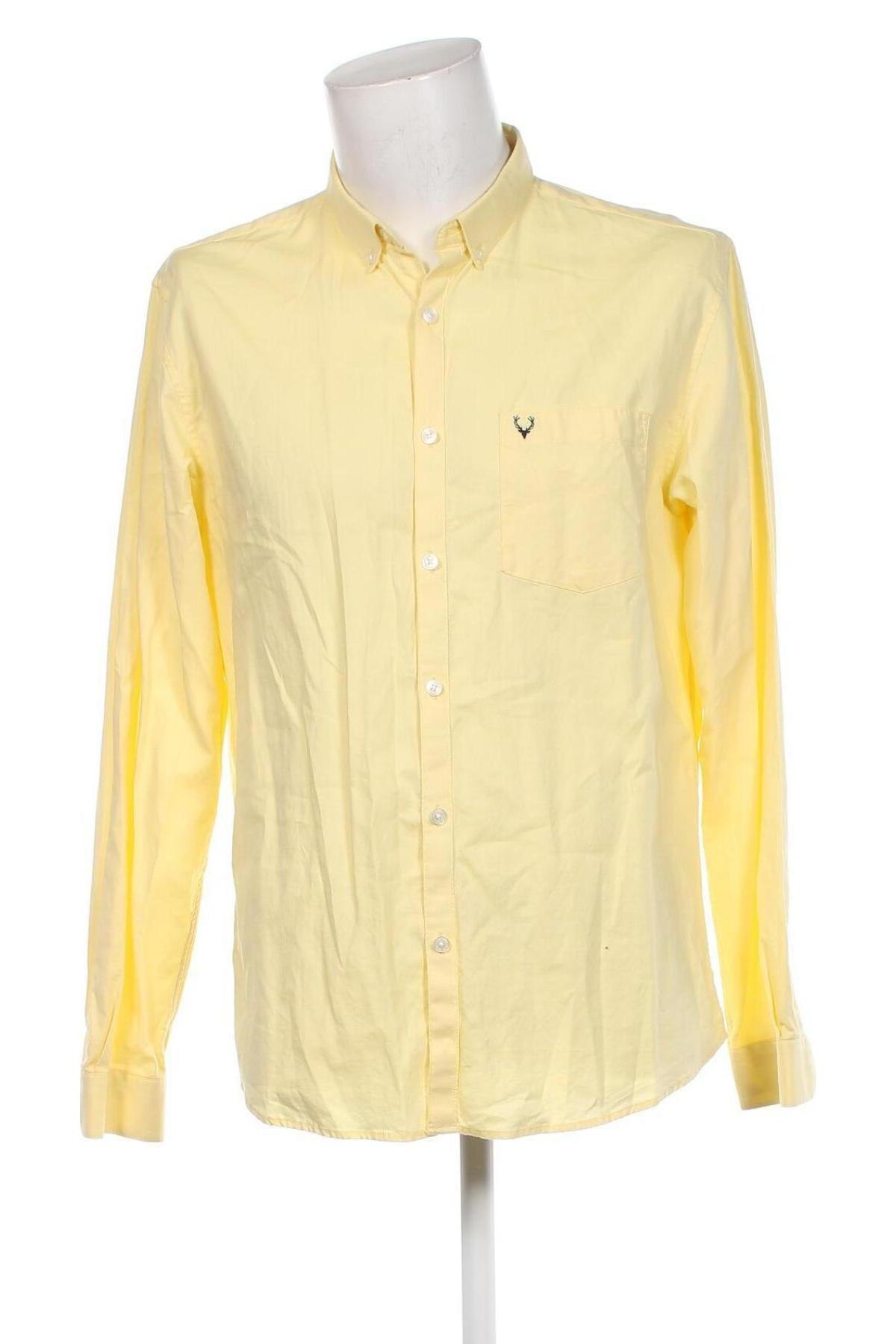 Herrenhemd Allen Solly, Größe L, Farbe Gelb, Preis € 4,97