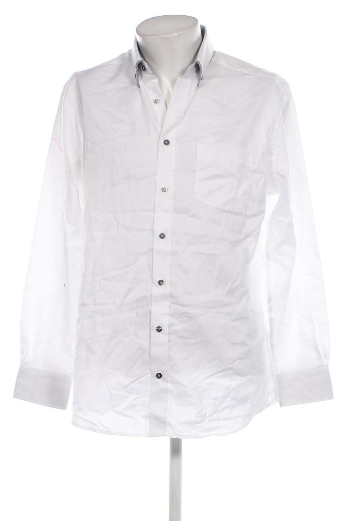 Мъжка риза Bernd Berger, Размер L, Цвят Бял, Цена 15,95 лв.