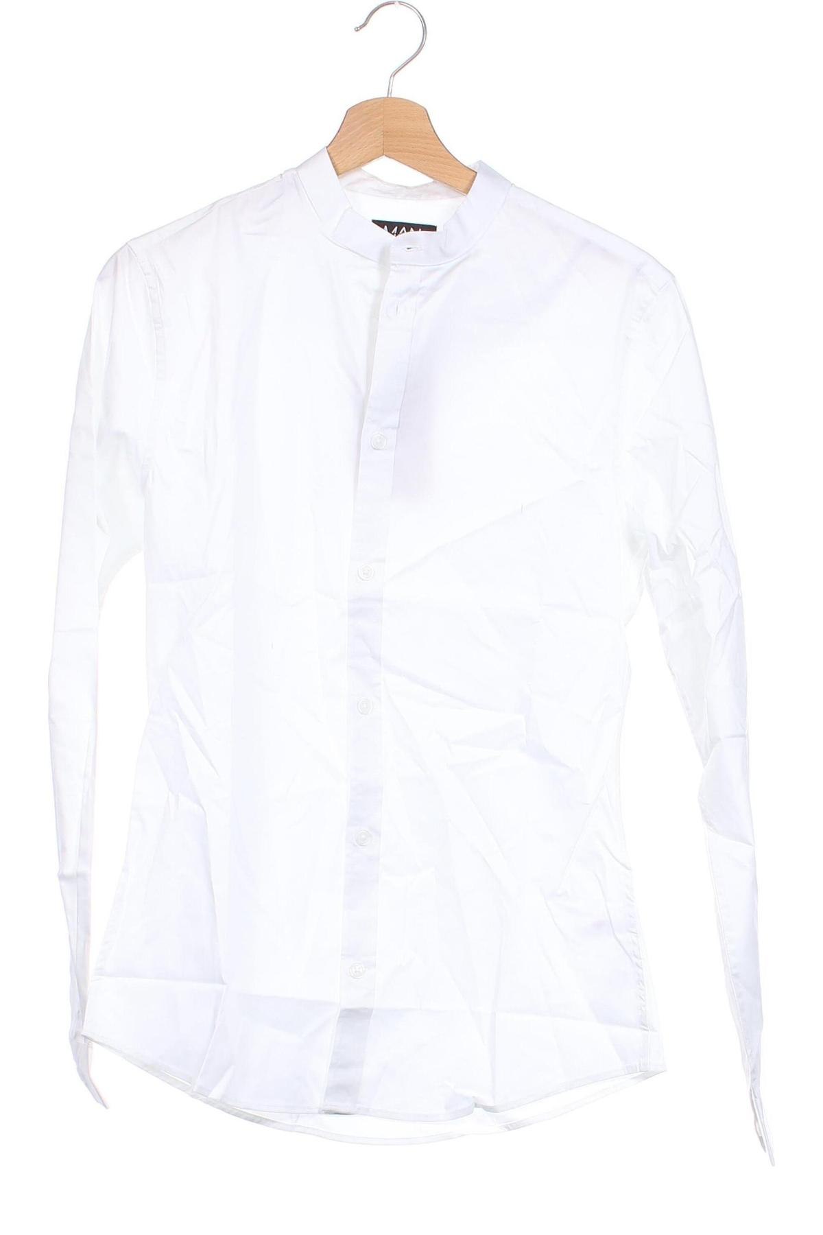 Herrenhemd Boohoo, Größe S, Farbe Weiß, Preis € 11,86