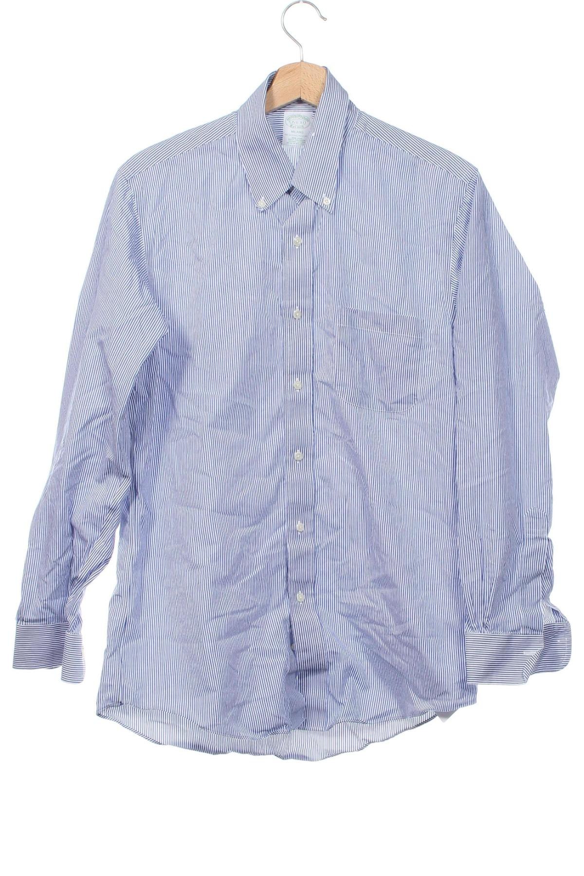 Мъжка риза Brooks Brothers, Размер M, Цвят Син, Цена 41,25 лв.